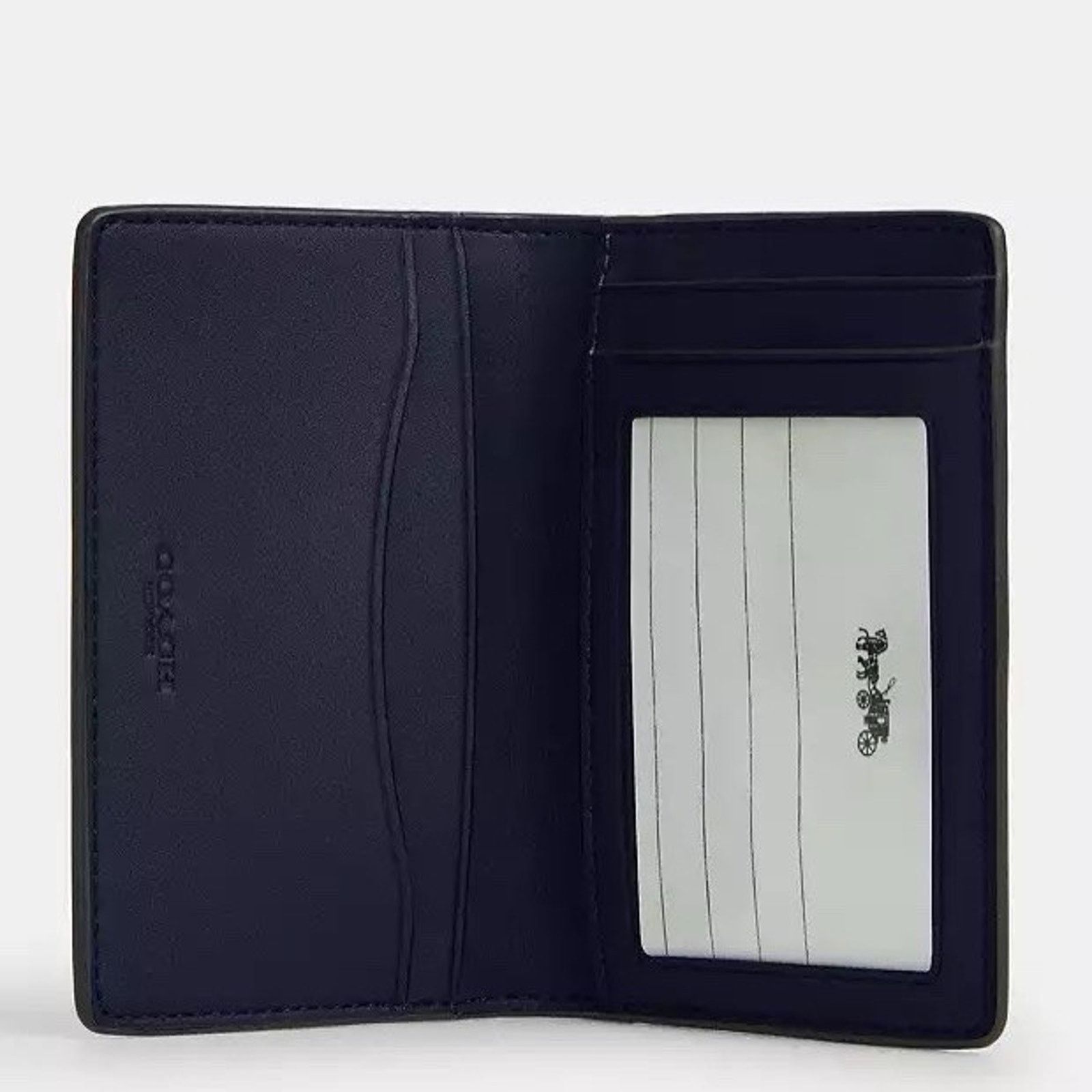 Coach NWT Coach Id Wallet CW367, Light Denim / Midnight Navy Size ONE SIZE - 5 Thumbnail