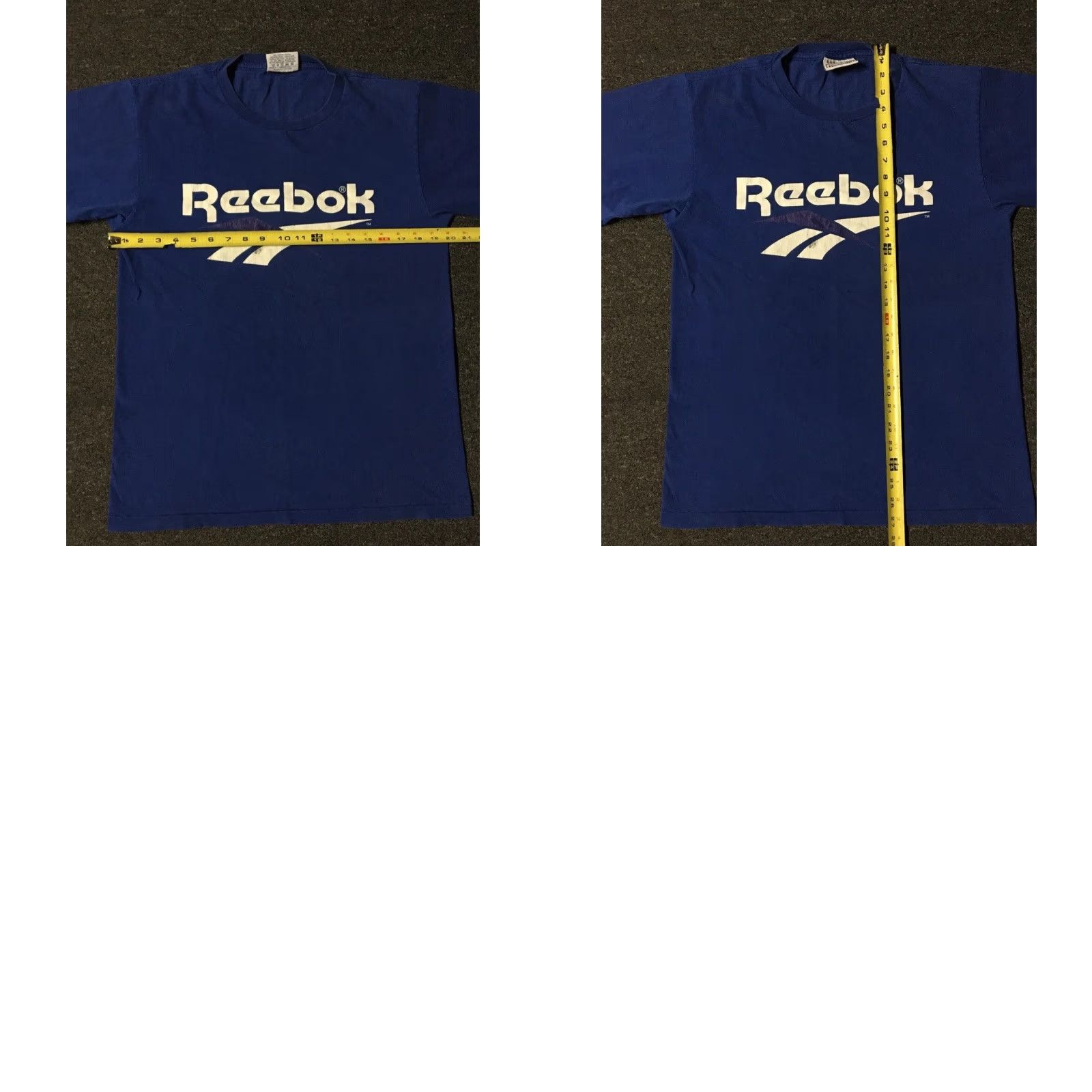 Reebok VINTAGE Reebok T-Shirt M USA Track Hip Hop Grunge PE Skate Surf 90s 80s Snike Blue USA Men M Shirt Size US M / EU 48-50 / 2 - 9 Thumbnail