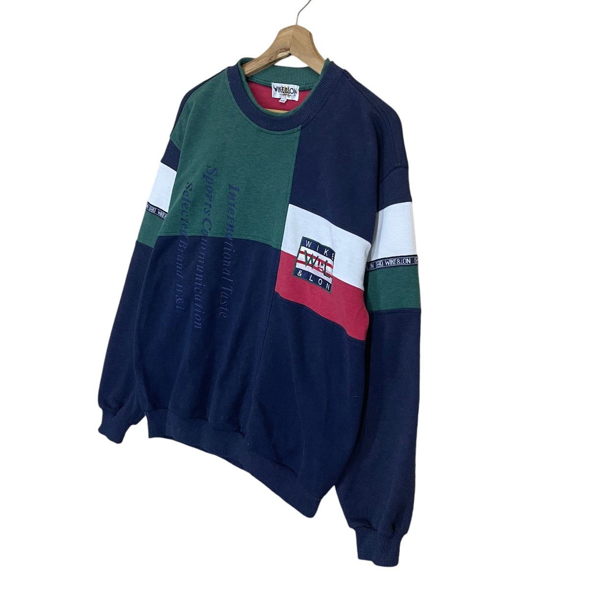 Designer × Vintage Vintage 90s Wike&Lon Crewneck Sweatshirt Size US L / EU 52-54 / 3 - 3 Thumbnail