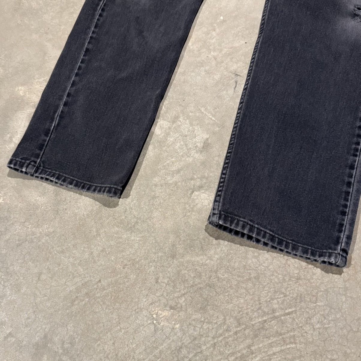 Levi's Vtg 1990s Levi’s 505 Faded Distressed Black Jeans ERD Grunge Size US 32 / EU 48 - 3 Thumbnail