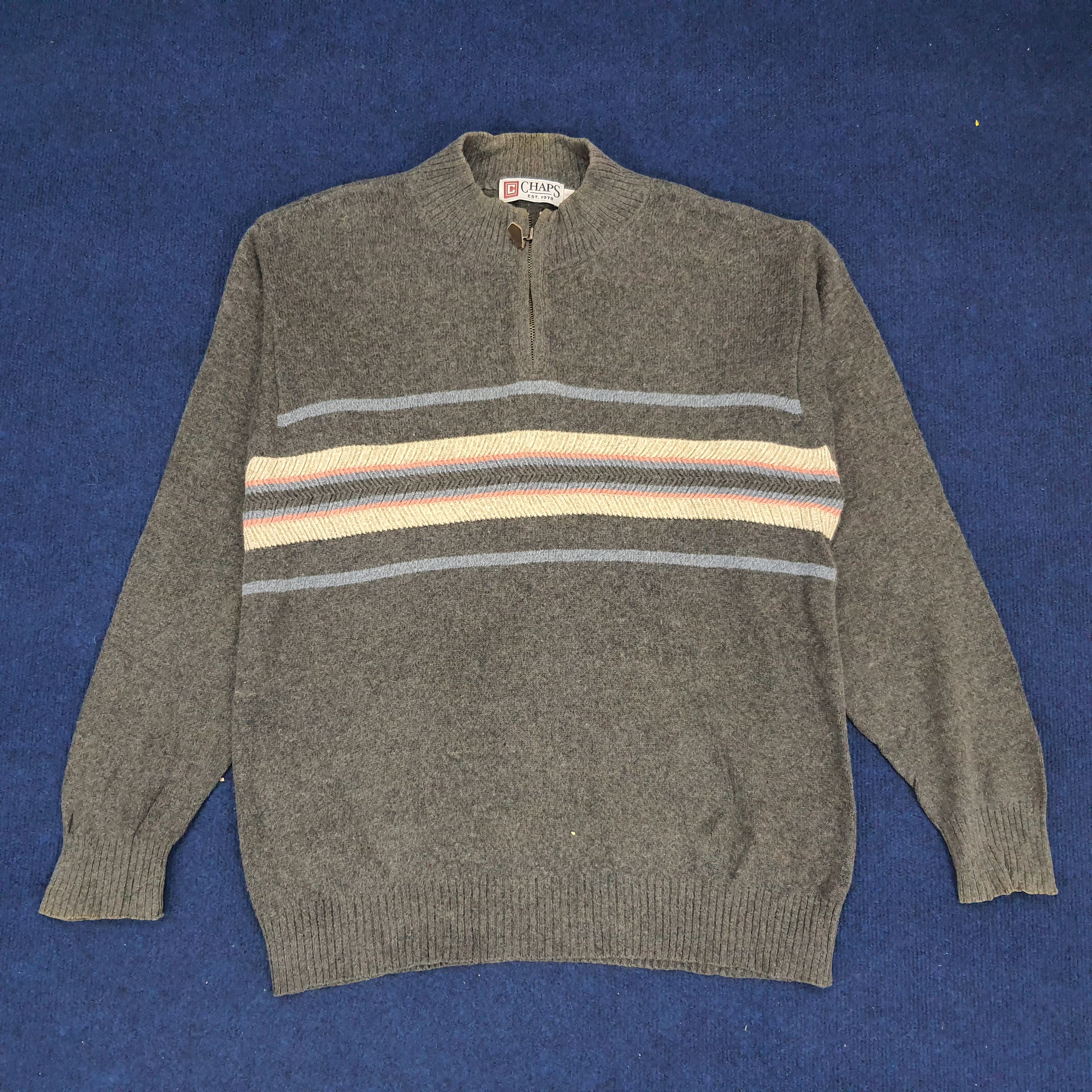 Chaps Ralph Lauren × Vintage Vintage Chaps Ralph Lauren Half Zipper Sweatshirt Size US XXL / EU 58 / 5 - 1 Thumbnail