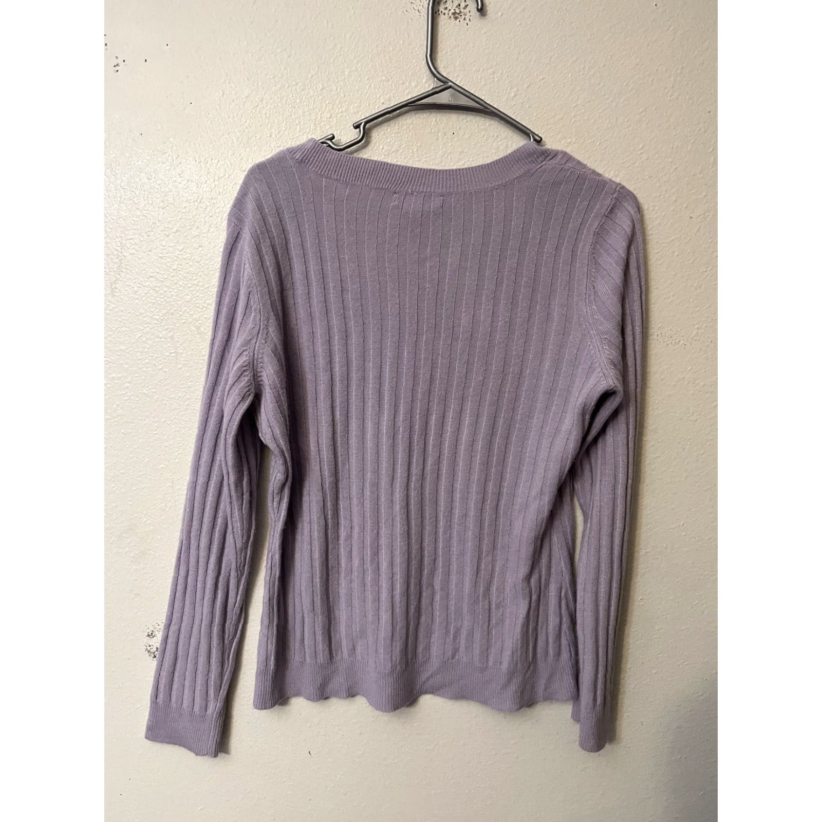Vintage New York & Company Hooded Purple Long Sleeve Sweater L Womens Knit Acrylic Shirt Pullover Fall Winter Size L / US 10 / IT 46 - 2 Thumbnail