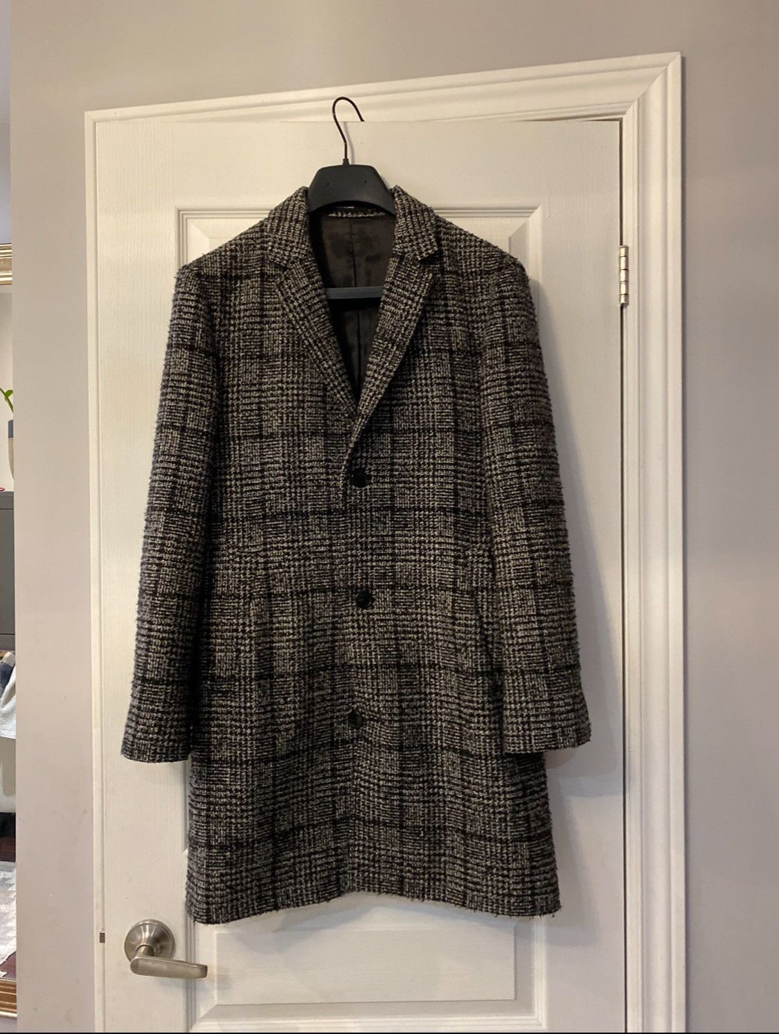 Club Monaco Textured Glen Plaid Topcoat, Size 36 Size US S / EU 44-46 / 1 - 1 Thumbnail