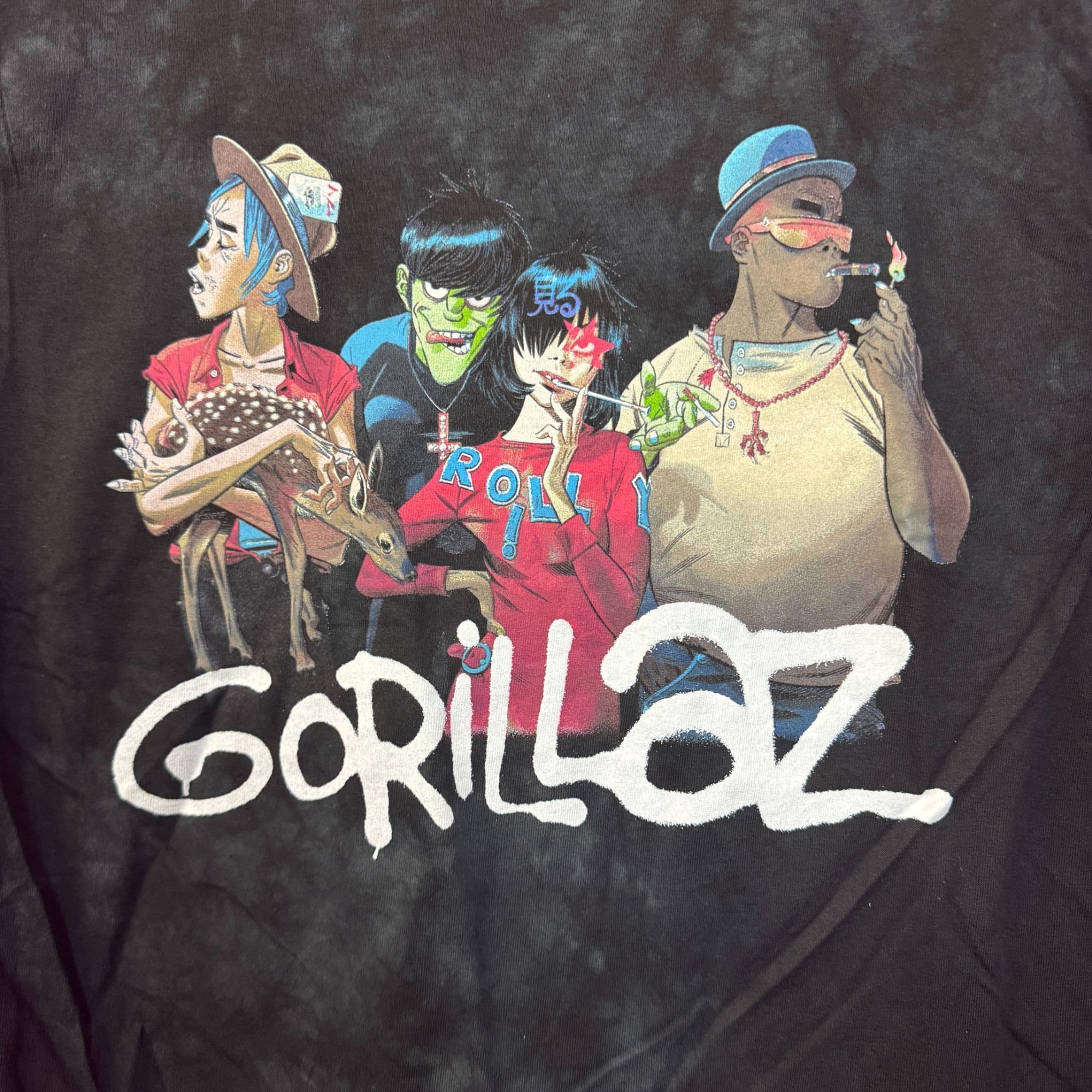 Band Tees Gorillaz Song Machine Strange Timez Animated Band Tie Dye M Size US M / EU 48-50 / 2 - 2 Thumbnail