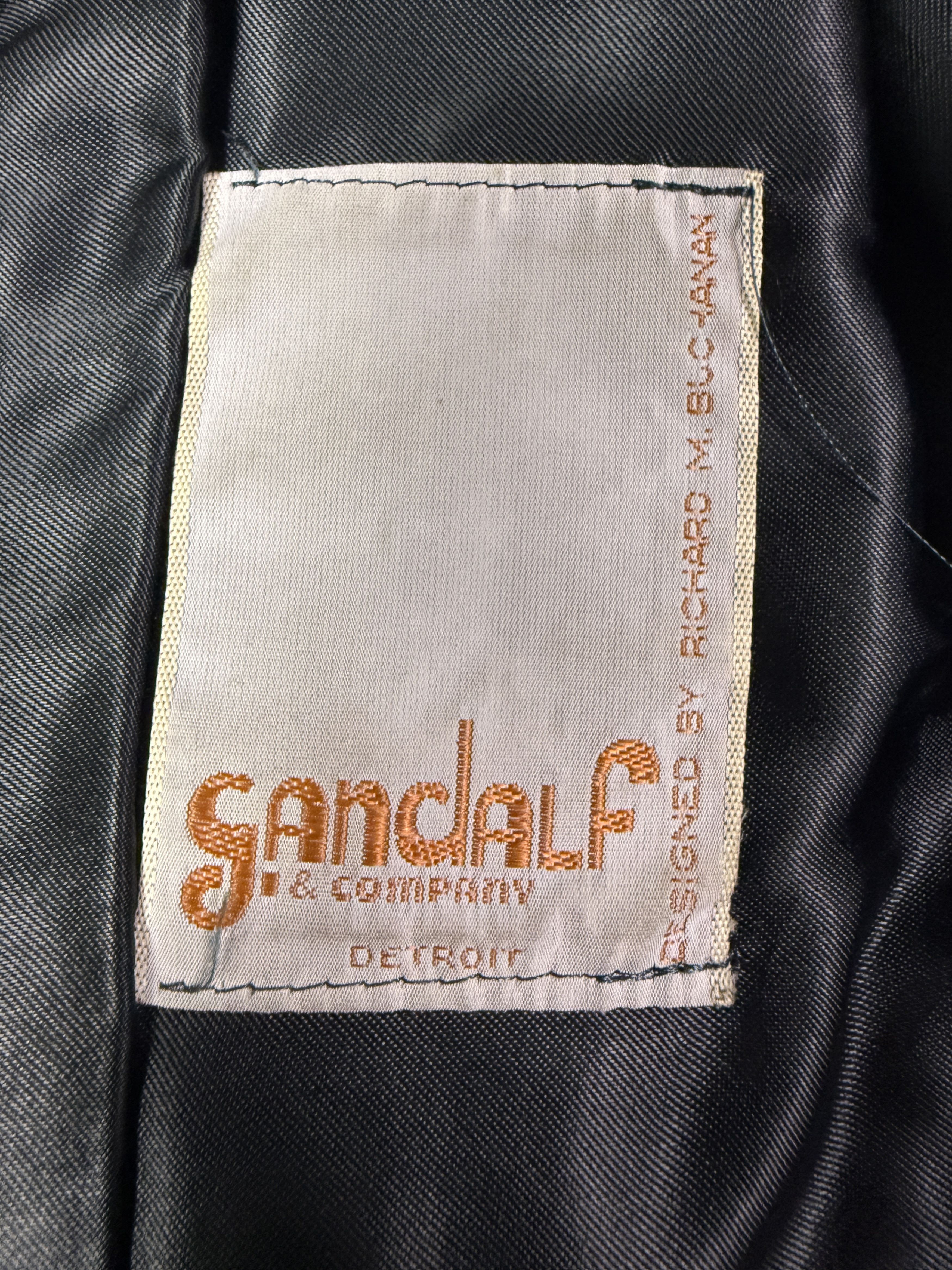Leather Gandalf Detroit 1960's Leather Jacket Size XS / US 0-2 / IT 36-38 - 3 Thumbnail