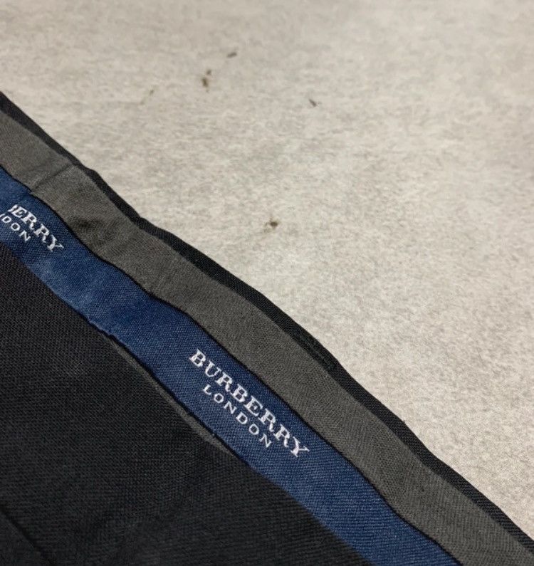 Burberry Y2k 2000s black Vintage Burberry wide leg pleated trousers Size US 38 / EU 54 - 3 Thumbnail