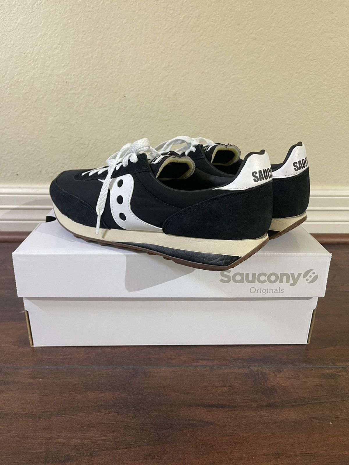 Saucony Saucony Trainer 80 - Black/White - US10 Size US 10 / EU 43 - 7 Thumbnail