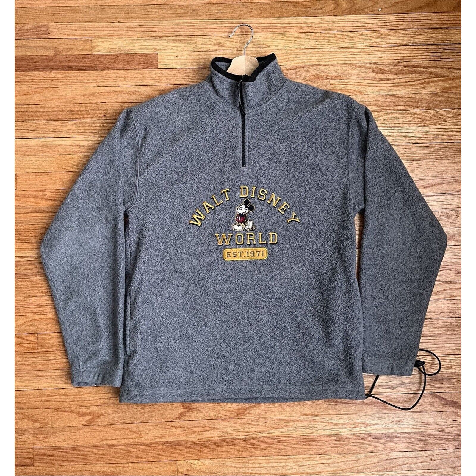 Mickey Mouse VINTAGE WALT DISNEY WORLD MICKEY MOUSE QUARTER ZIP PULLOVER Size US L / EU 52-54 / 3 - 2 Thumbnail