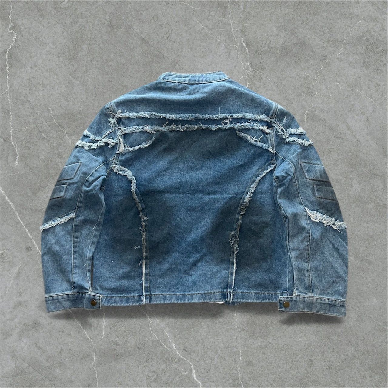 Vintage Retro American-Style Motorcycle Jacket Korean Collar Size US M / EU 48-50 / 2 - 2 Thumbnail