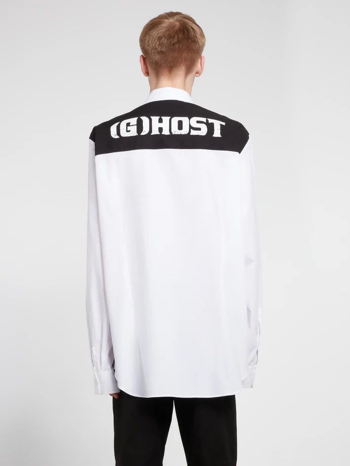 Raf Simons o1y0325 Oversize Shirt in White/Black Size US M / EU 48-50 / 2 - 5 Thumbnail