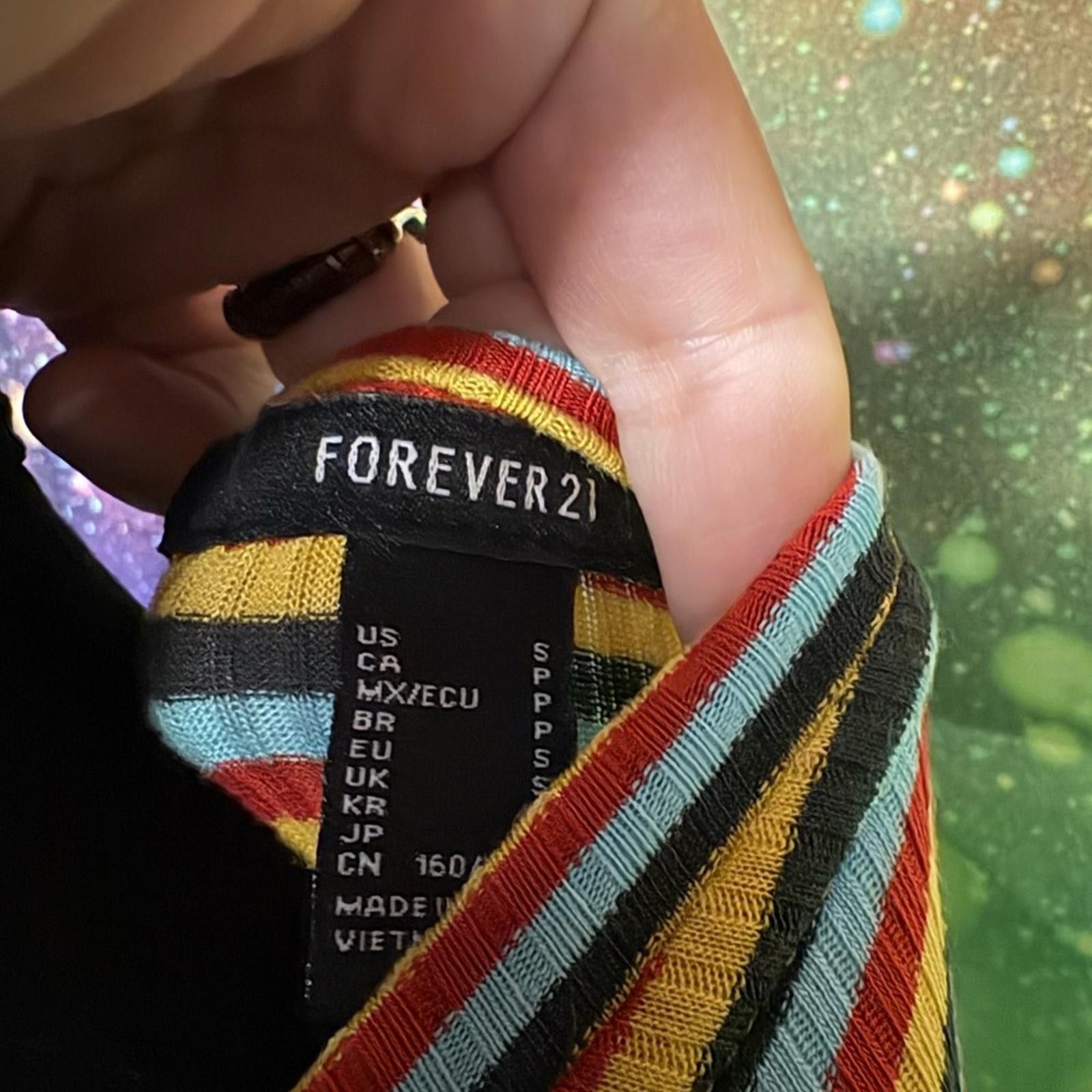 Forever 21 Forever 21 Colorful Striped Short Sleeve Tee Size S / US 4 / IT 40 - 3 Thumbnail