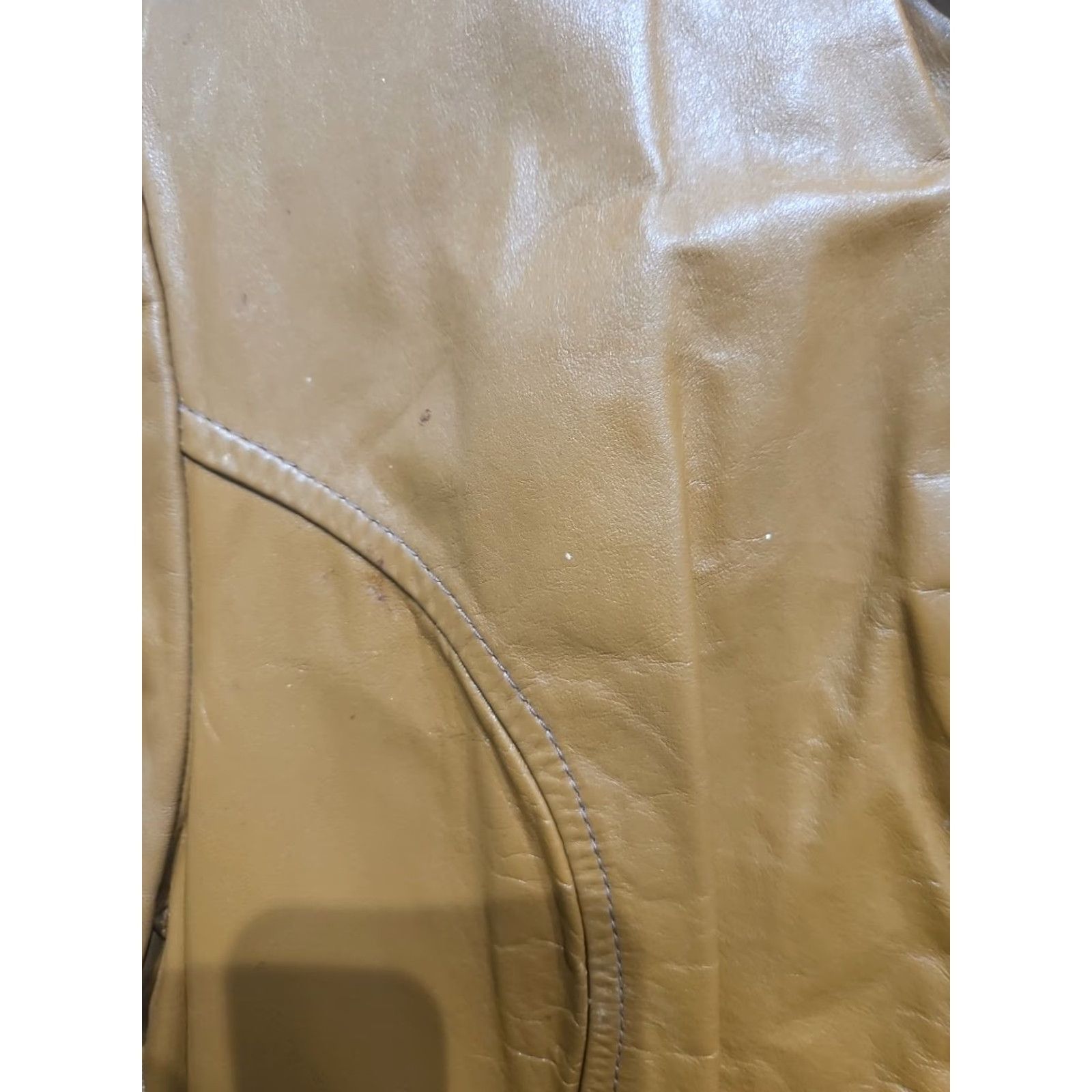Brooks Vtg Brooks Leather Motorcycle Coat Mens 38 Brown Leather Jacket Full Zip Vintage Style Cafe Racer Body: Mens Size 38 Brown Leather Motorcycle Jacket Size US XXS / EU 40 - 6 Thumbnail