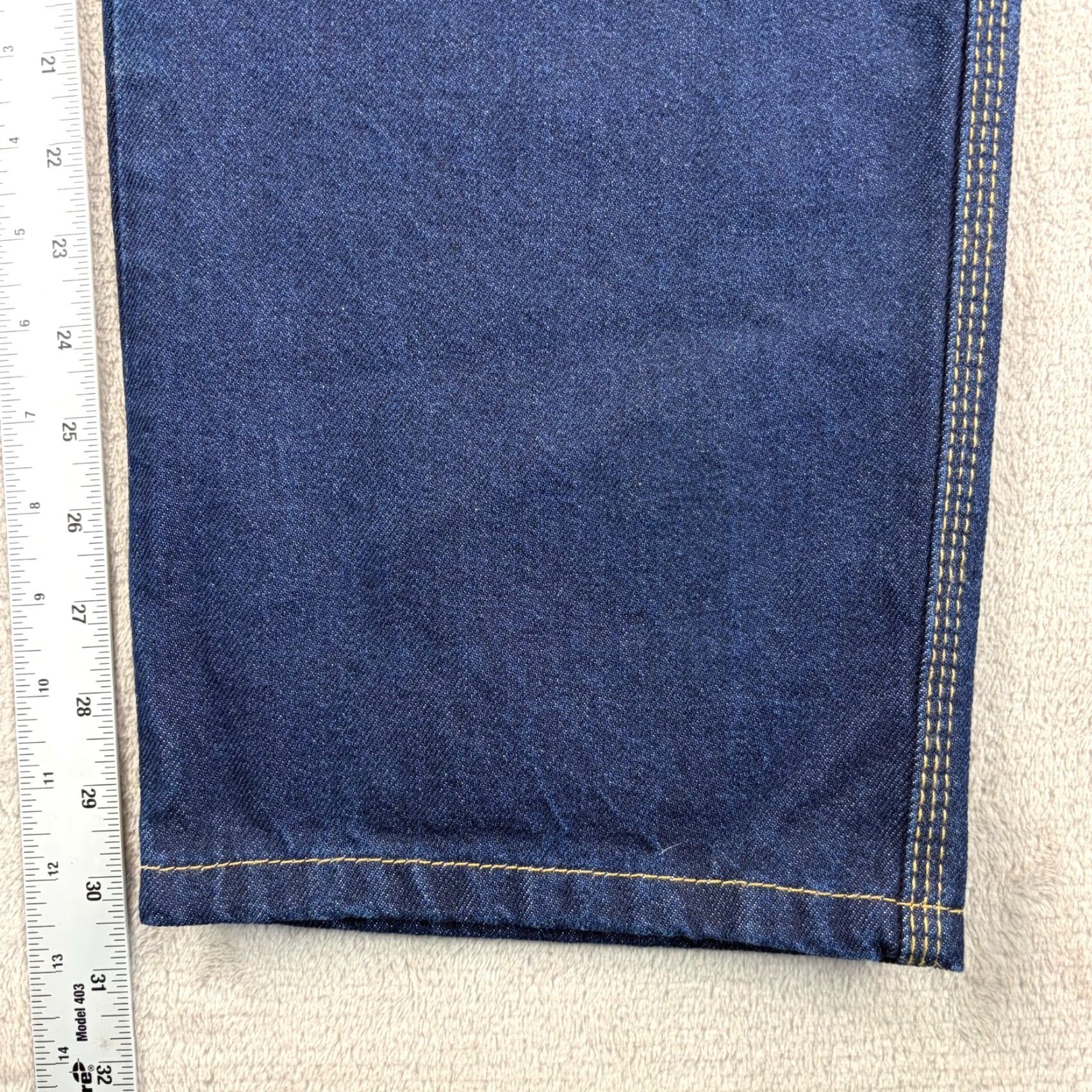 Deus Ex Machina Deus Ex Machina Jeans Blue 32x30.5 Relaxed Baggy Straight Logo Pocket Zip Button Denim Shirt? Size US 32 / EU 48 - 7 Thumbnail