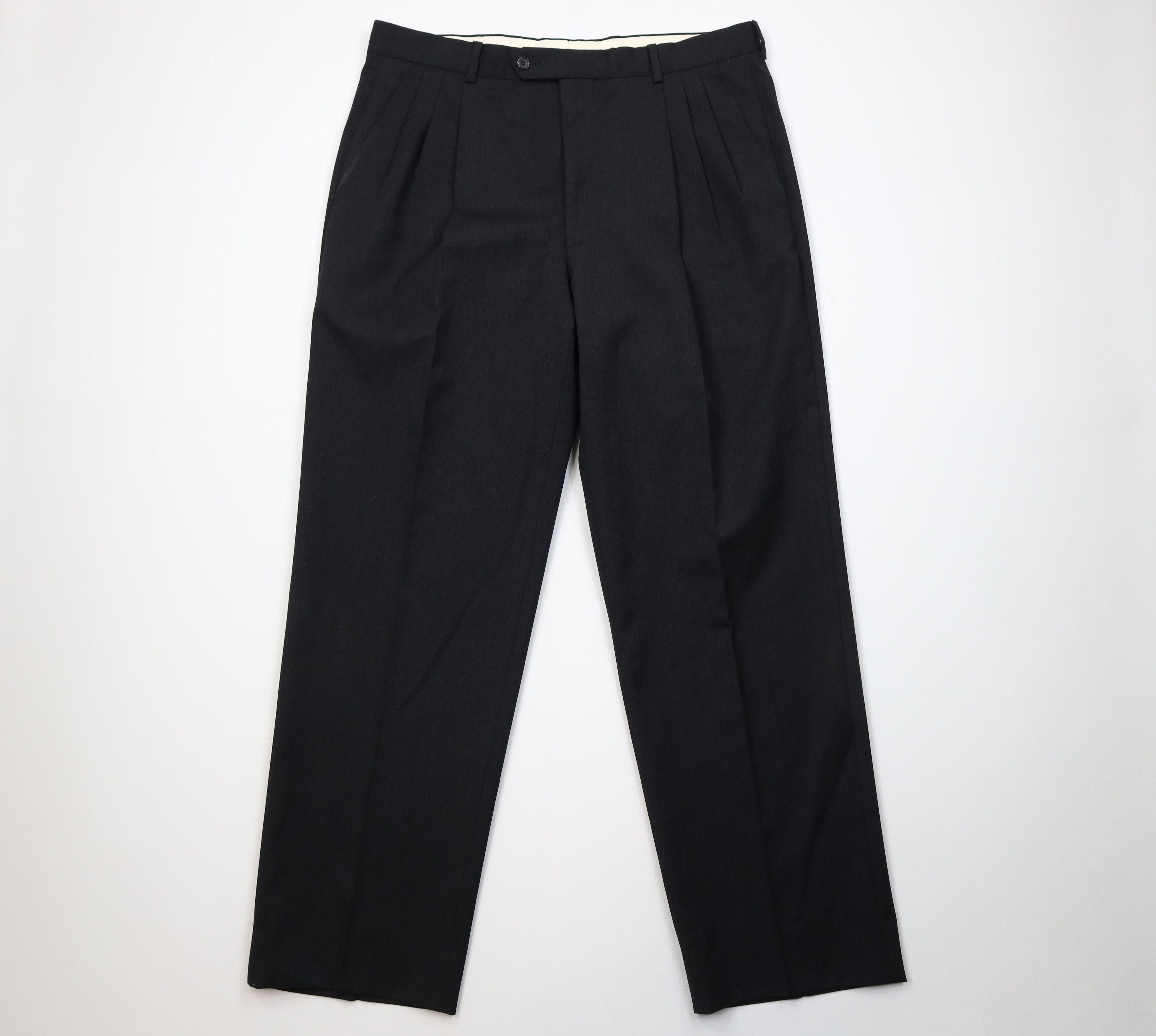 Vintage Vintage 90s Streetwear Wide Leg Chino Pants Charcoal Gray Size US 38 / EU 54 - 1 Thumbnail