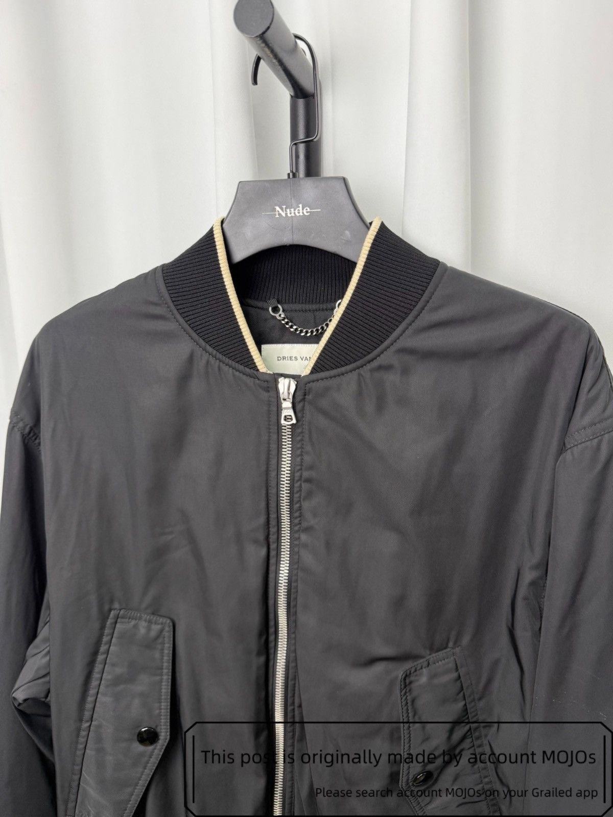 Dries Van Noten Sz L Dries Van Noten Classic Back Zip Bomber mojos1111 Size US L / EU 52-54 / 3 - 4 Thumbnail