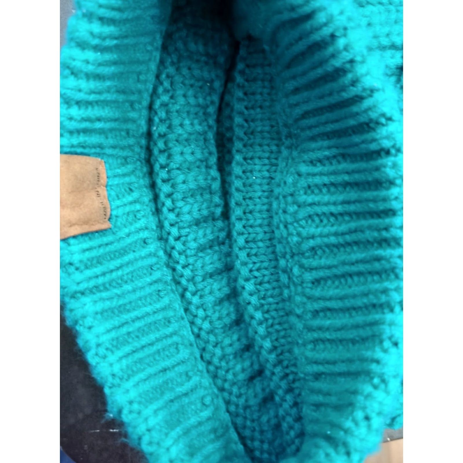 Altea C.C Exclusives Beanie Hat One Size Knit Teal Acrylic Women Size ONE SIZE - 4 Thumbnail