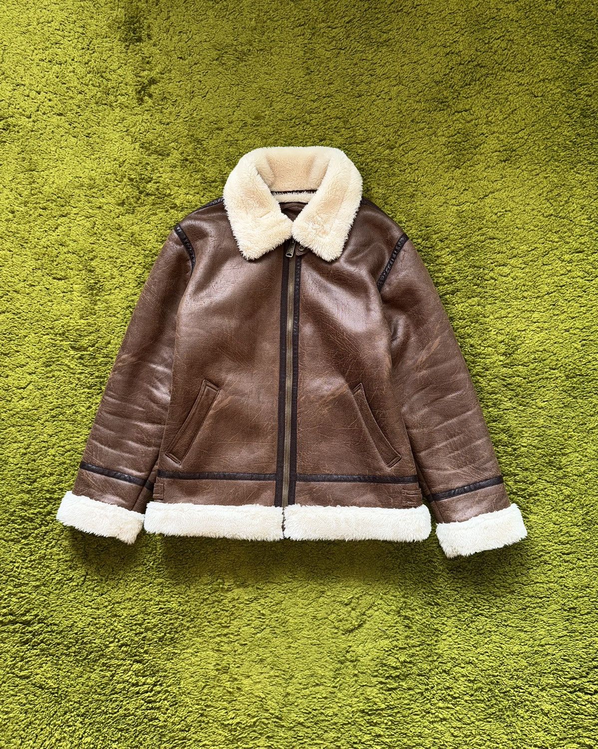 Alpha Industries × Designer Alpha Industries B3 army shearling eco-leather jacket Size US L / EU 52-54 / 3 - 1 Thumbnail