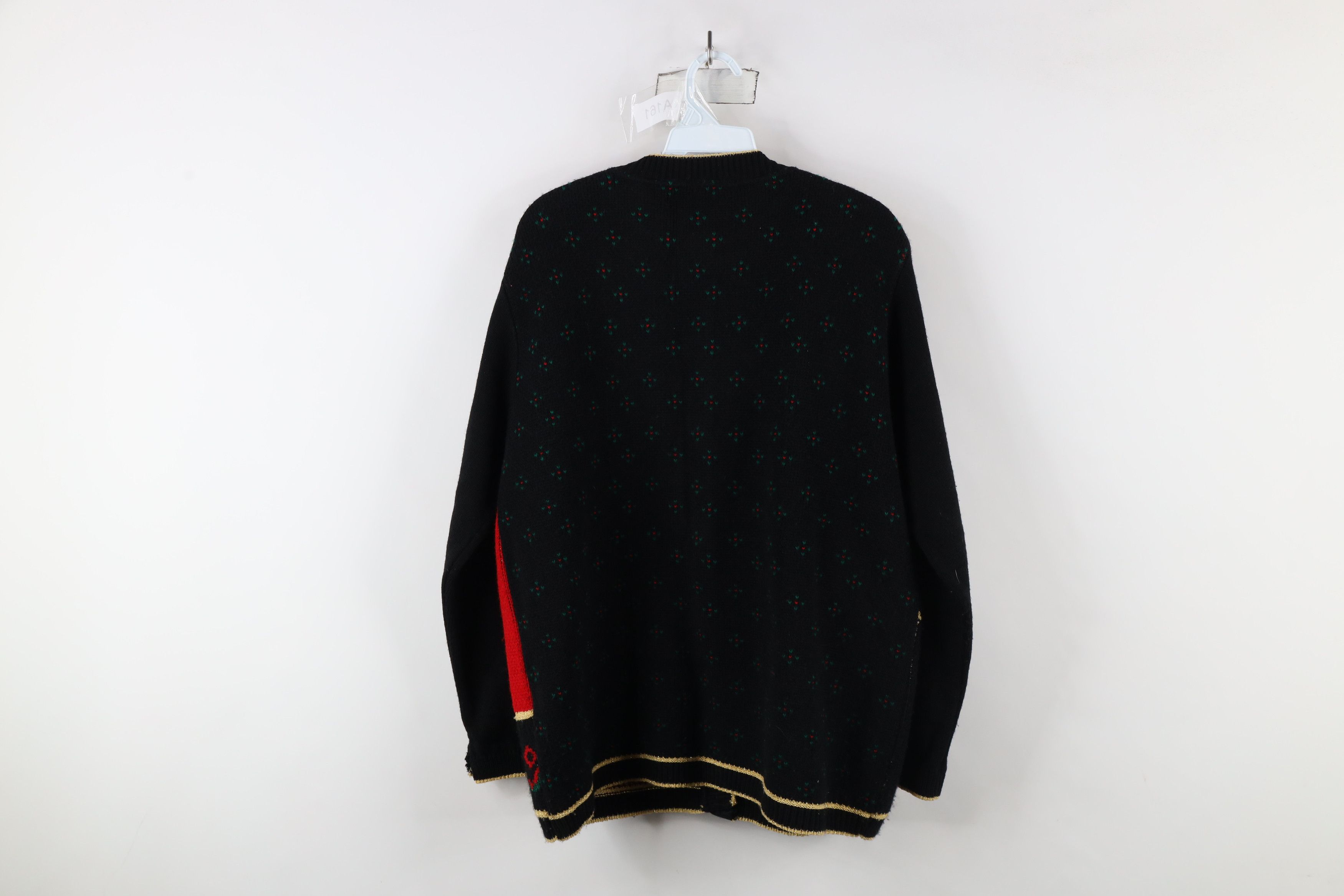 Vintage Vintage 90s Streetwear Christmas Knit Cardigan Sweater USA Size M / US 6-8 / IT 42-44 - 12 Thumbnail