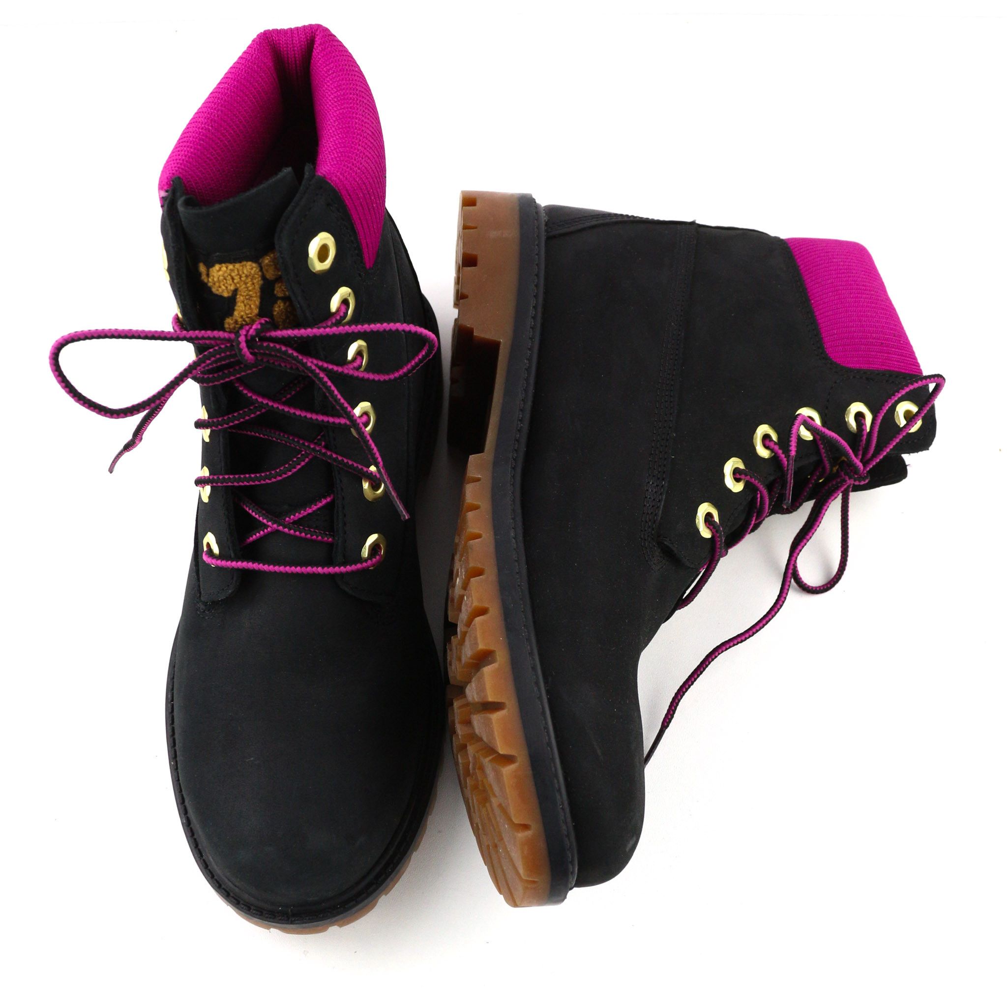 Timberland A44KX-A6150 EU38.5/39 Black Leather High Top Shoes 80837 Size US 7.5 / IT 37.5 - 6 Thumbnail
