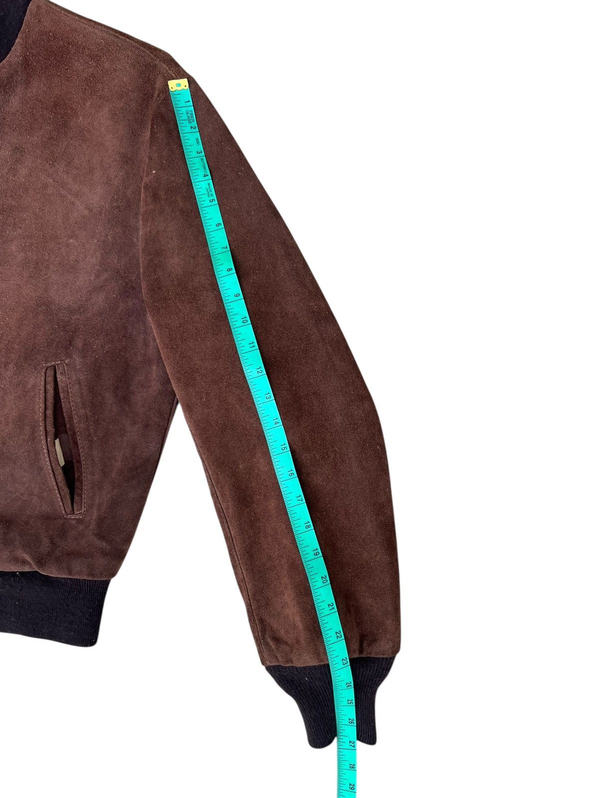 Schott 80s Schott Brown Suede Leather Bomber Jacket Size US L / EU 52-54 / 3 - 5 Thumbnail