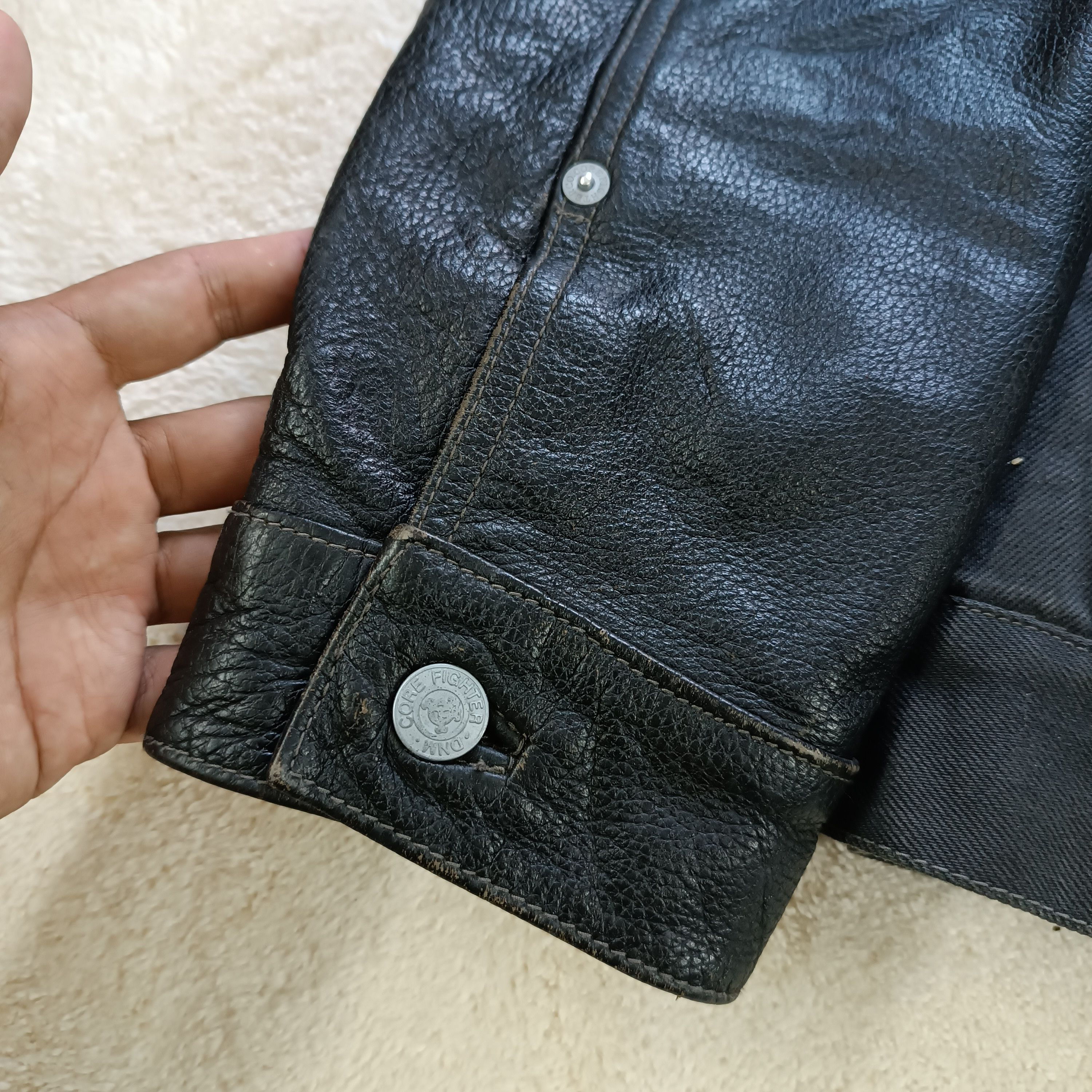 Other TROPICAL HELL By CoreFighter Leather Sleeves Trucker Jacket Size US L / EU 52-54 / 3 - 8 Thumbnail