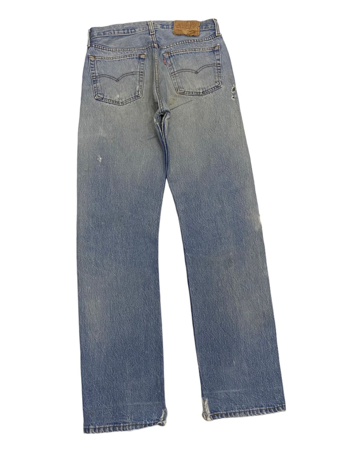 Levi's × Levi's Vintage Clothing VINTAGE LEVIS 501 DISTRESSED LEG CUT DENIM JEANS Size US 30 / EU 46 - 5 Thumbnail