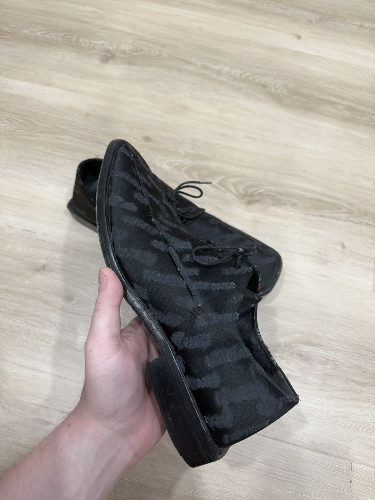 Balenciaga Balenciaga I Heart Paris Canvas Loafers Size US 11 / EU 44 - 8 Thumbnail