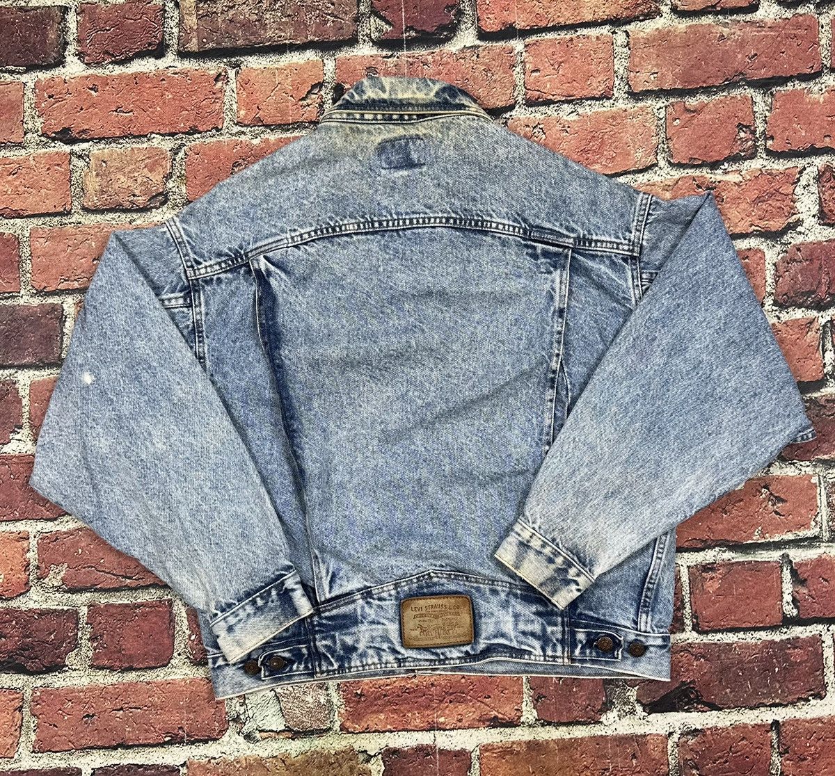 Levi's Vintage 80s Levis Denim Acid Trucker Jacket USA 75068 0219 Size US M / EU 48-50 / 2 - 3 Thumbnail