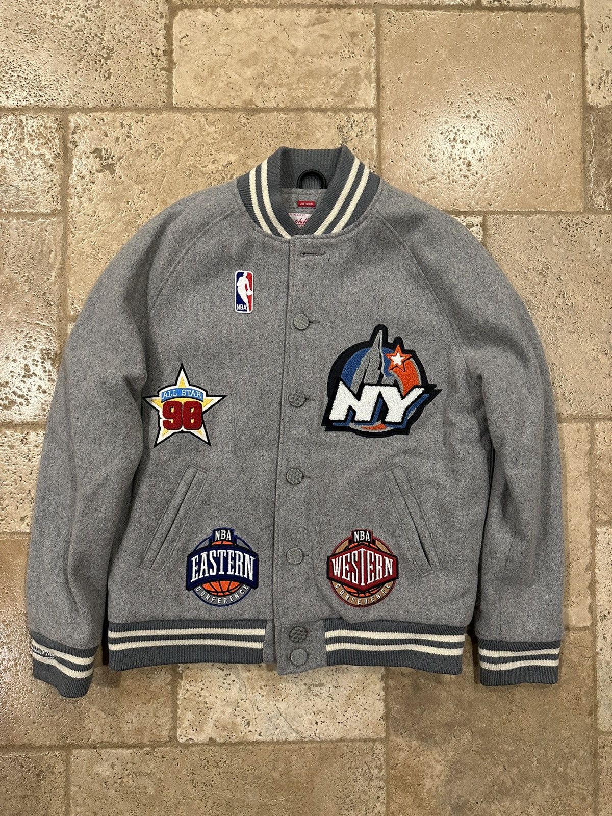 Just Don Just Don x Mitchell & Ness 1998 NBA All Star Varsity Jacket Size US L / EU 52-54 / 3 - 1 Thumbnail