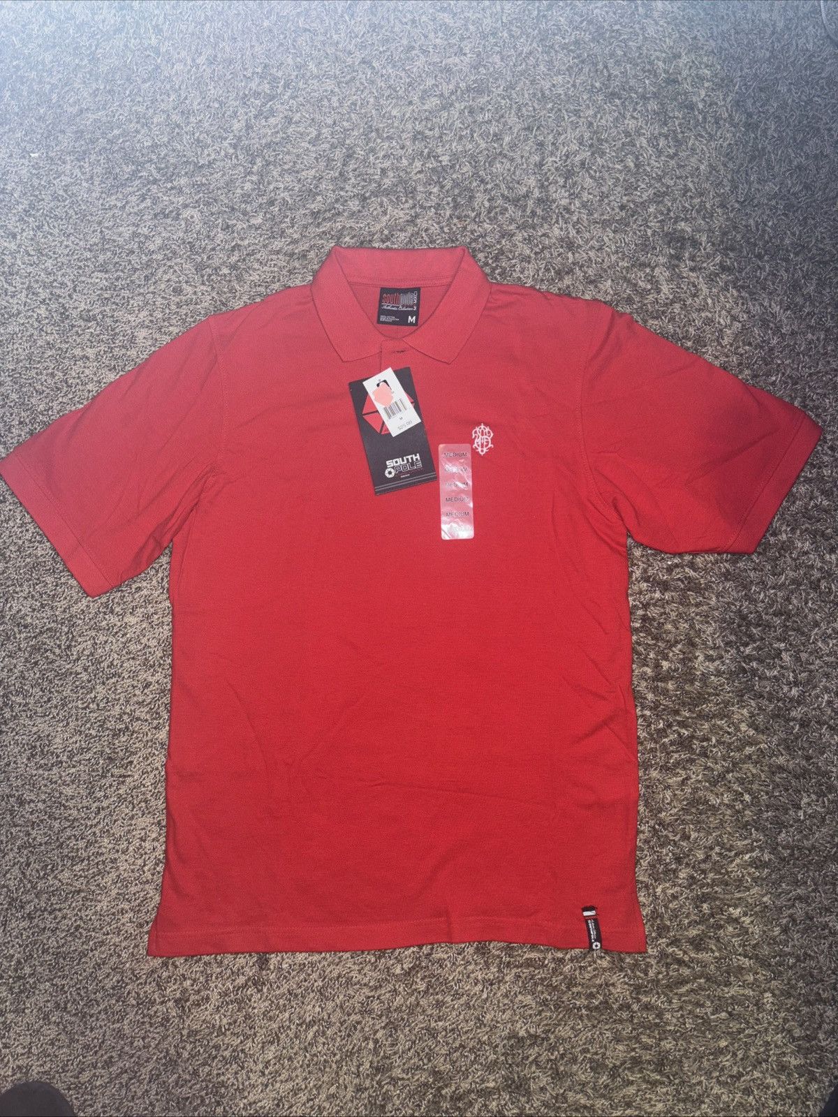 Southpole × Vintage NEW Southpole Red Polo Shirt Mens M Short Sleeve Size US M / EU 48-50 / 2 - 1 Thumbnail