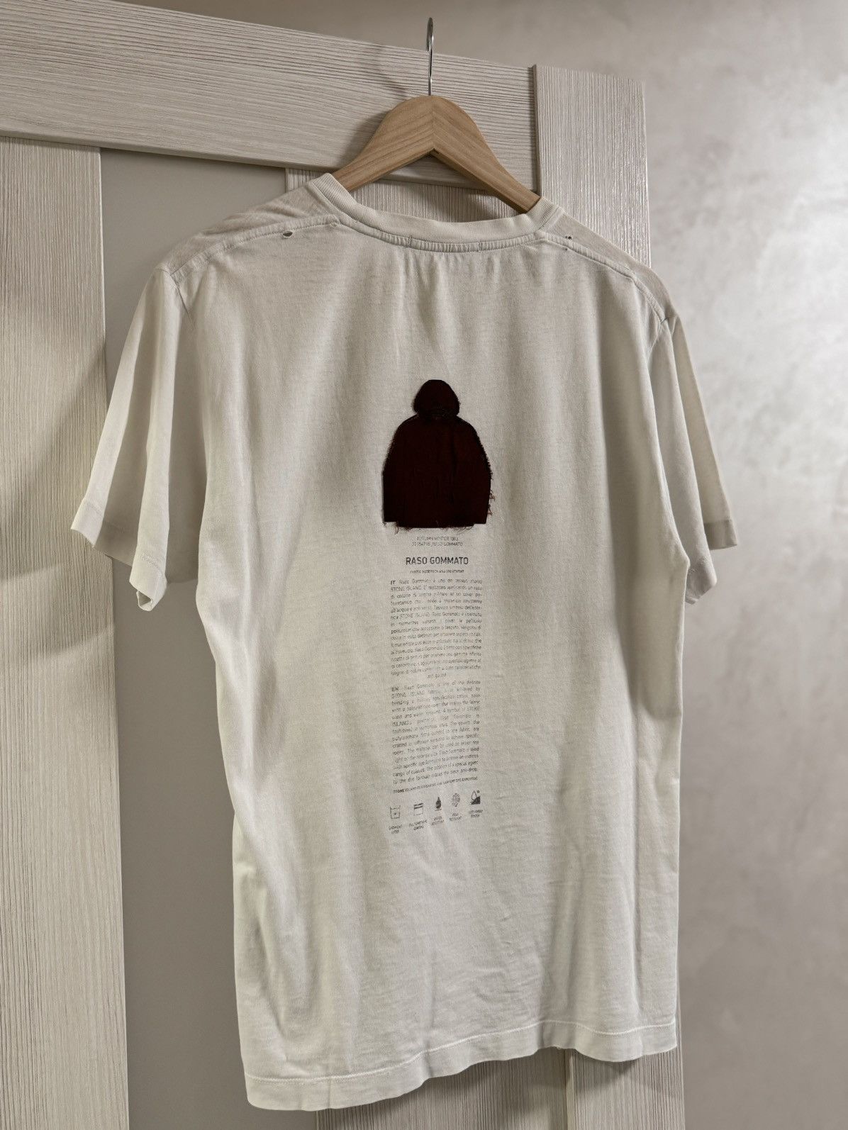 Stone Island × Vintage Vintage T-shirt Stone Island Archivo Raso Gammato faded Size US S / EU 44-46 / 1 - 12 Thumbnail