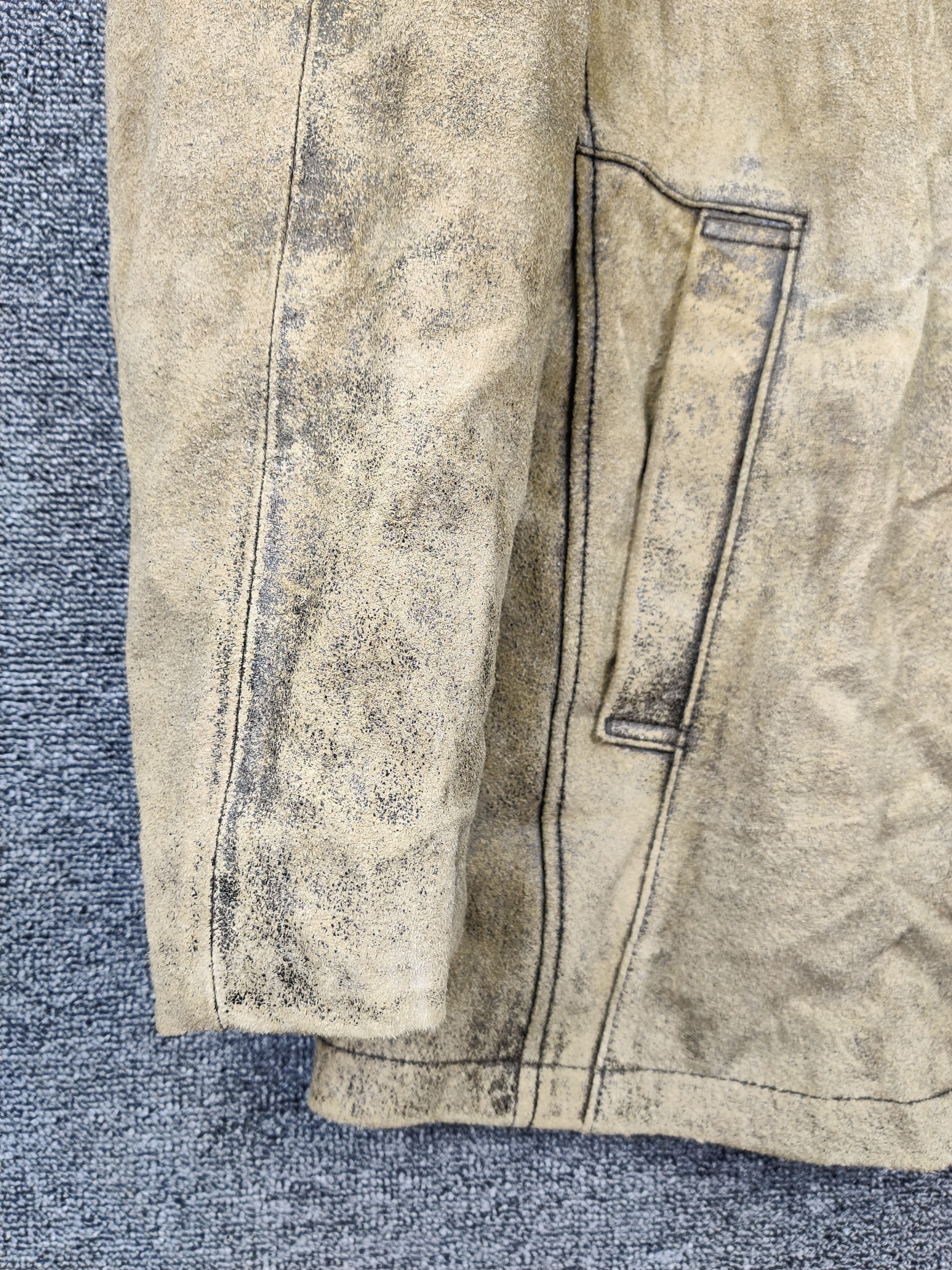 ABAHOUSE Vintage Abahouse Leather Cream Coat Jacket Size US M / EU 48-50 / 2 - 4 Thumbnail