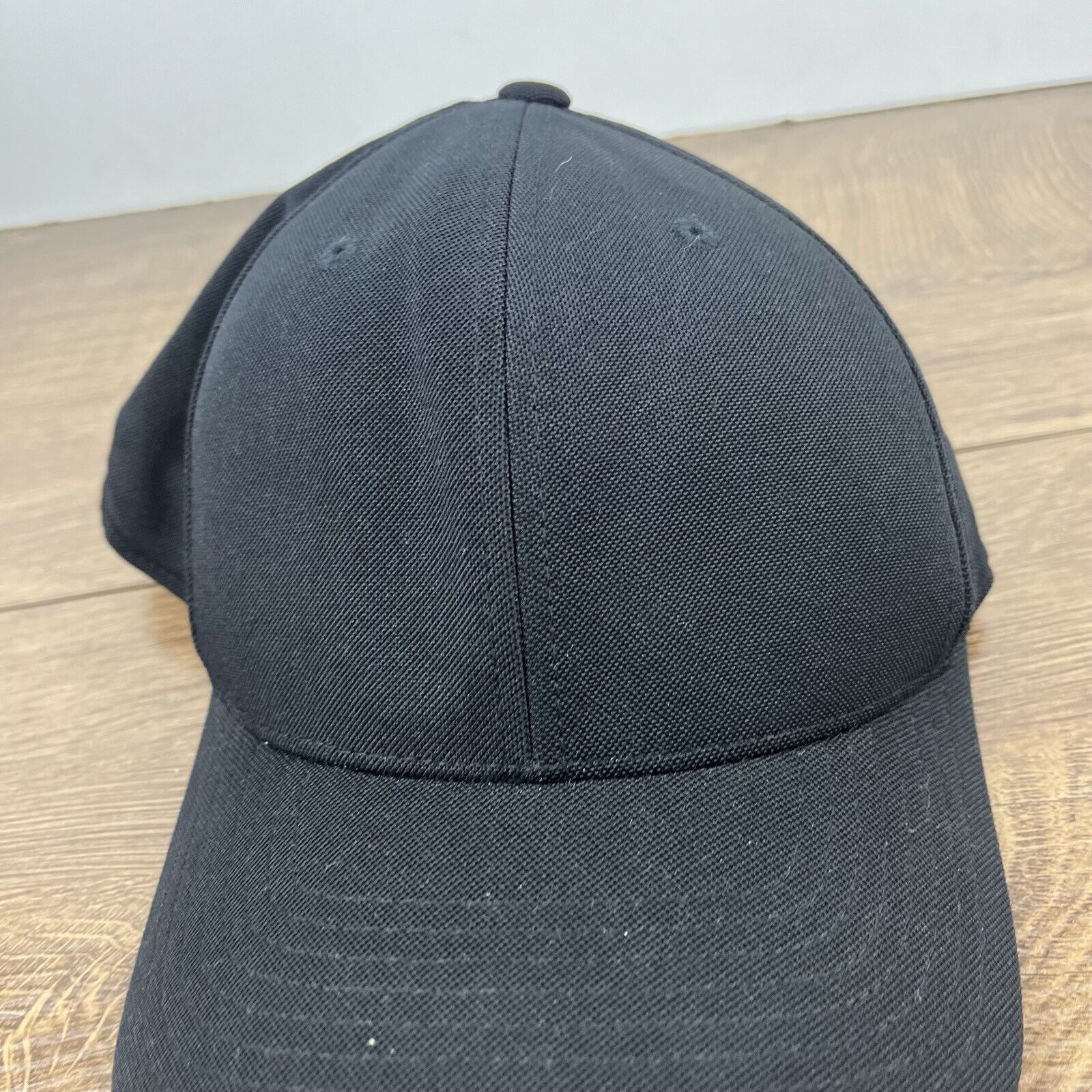 Other Plain Black Baseball Hat Black Cap Hat Adjustable Adult Fit Size ONE SIZE - 7 Thumbnail