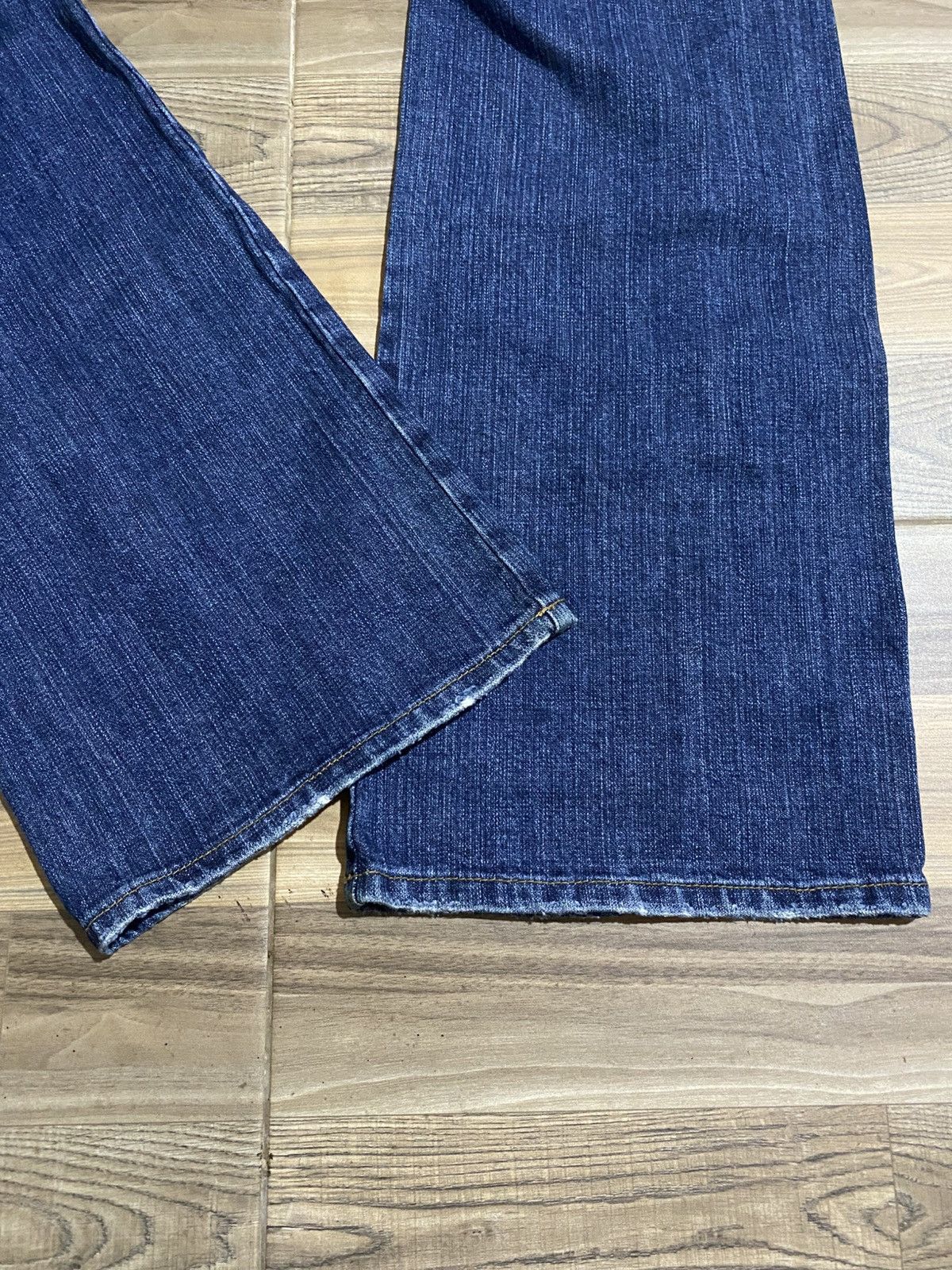 If Six Was Nine × Japanese Brand × Le Grande Bleu (L.G.B.) 🇯🇵 NIL ADMIRARI DOUBLE WAIST SNAKE FLARED JEANS Size US 30 / EU 46 - 12 Thumbnail
