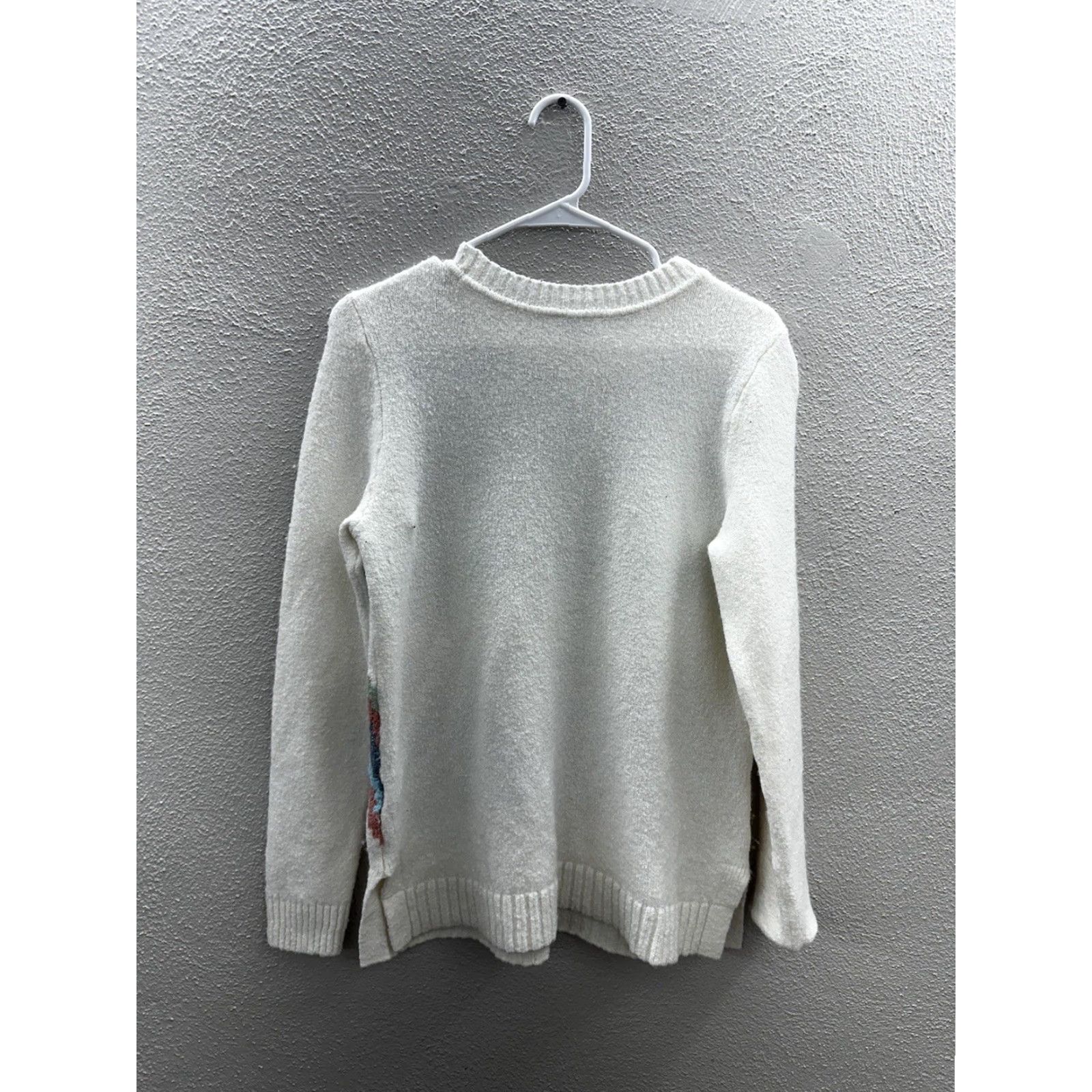 Talbots Talbots Sweater Shirt Women's Petite Small White Wool Blend Fiar Isle Soft Pullover Knit Crew Neck Regular Warm Casual Size S / US 4 / IT 40 - 6 Thumbnail