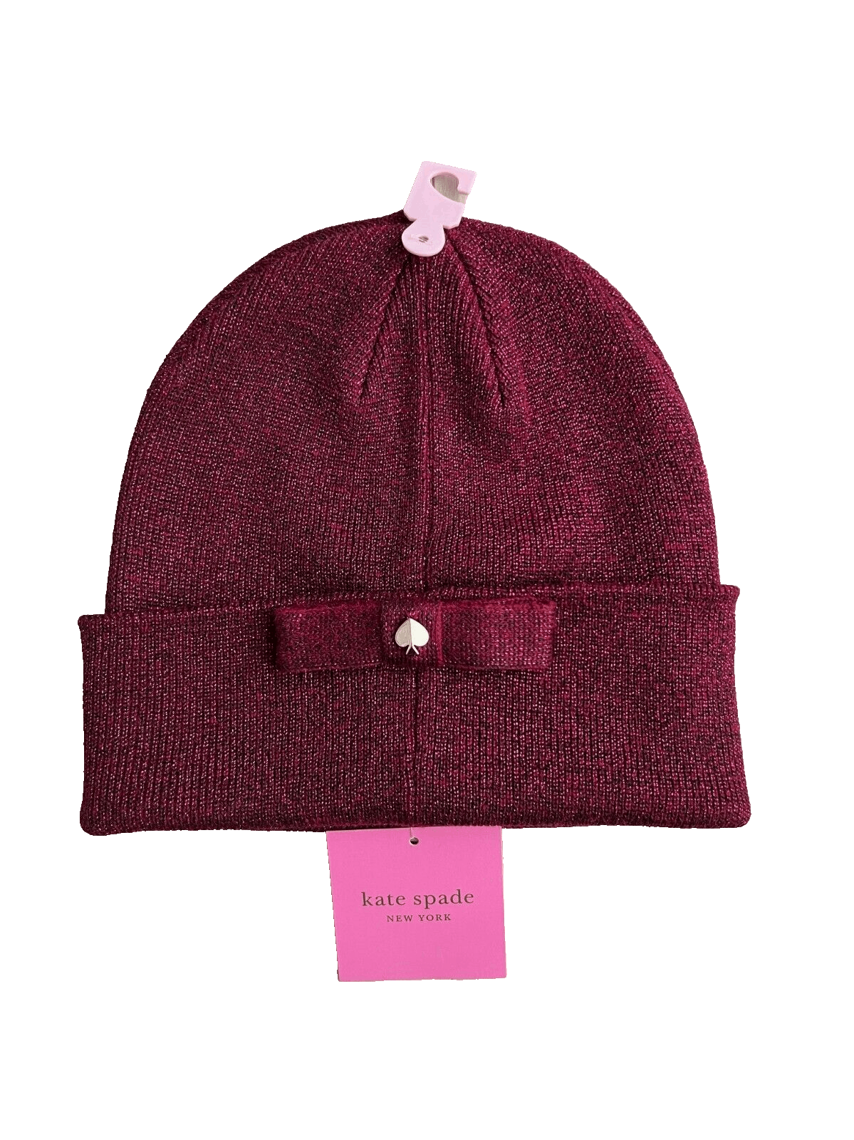 Kate Spade Pink Multi Bowcuff Beanie kate spade | Accessories | Kate Spade Bow Cuff Beanie Pink  main image 4