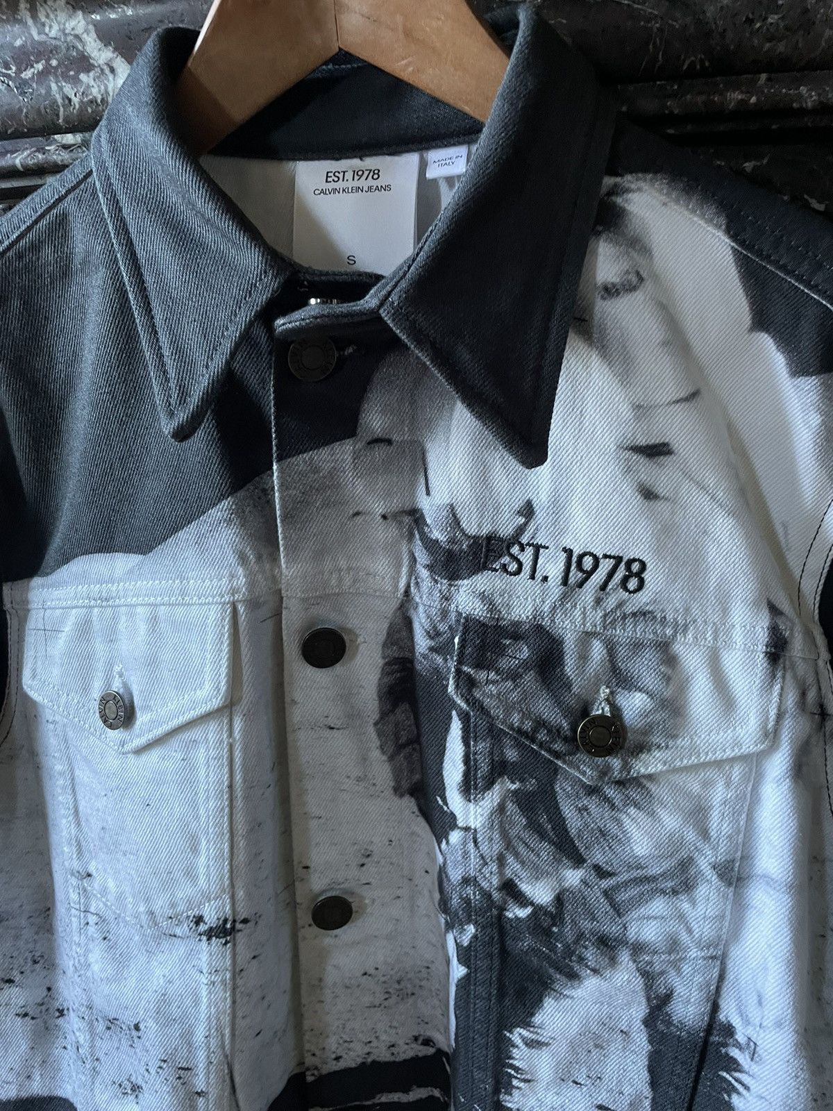 Calvin Klein 205W39NYC Moon Landing Denim Jacket Size US S / EU 44-46 / 1 - 2 Thumbnail