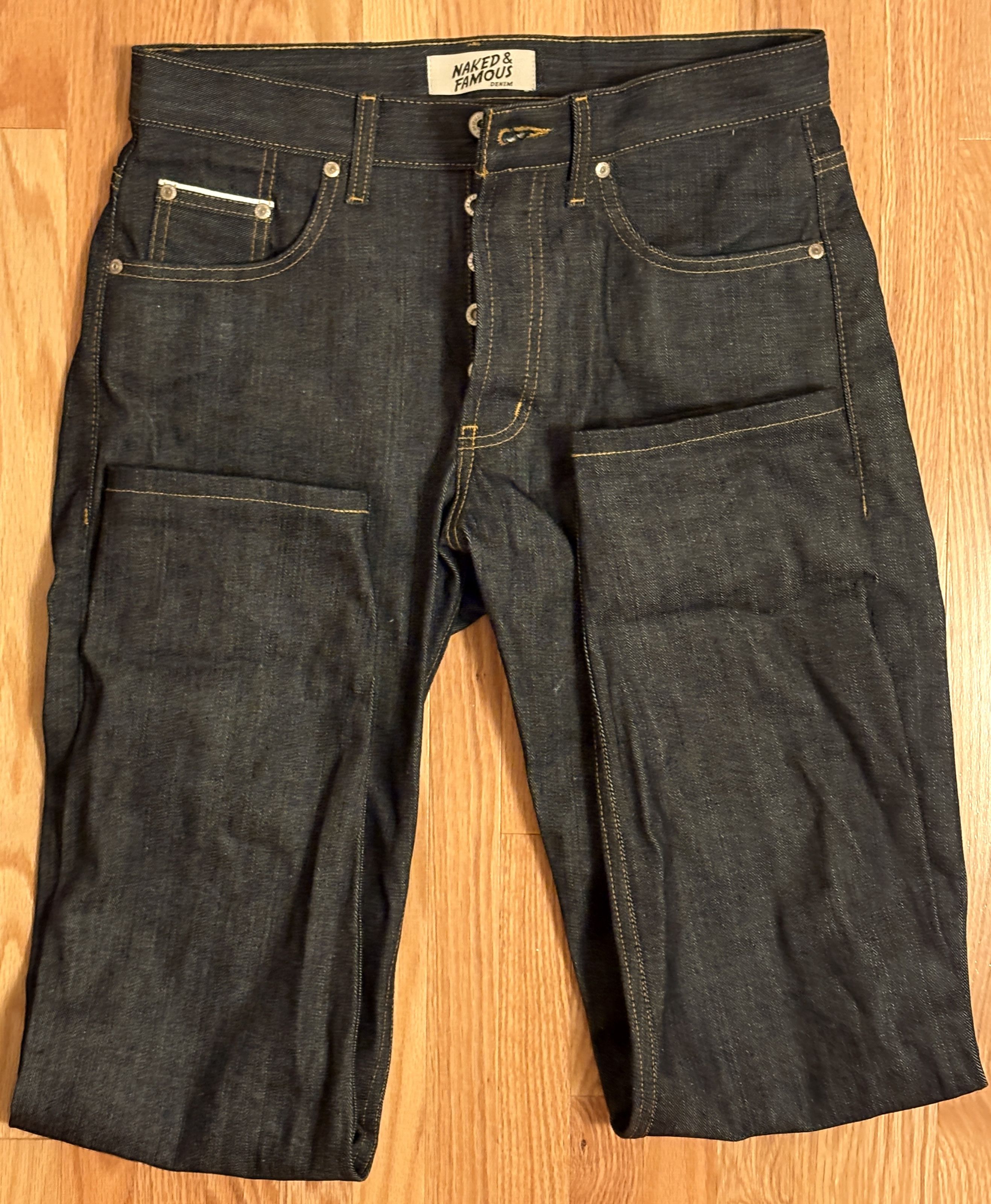 Japanese Brand NEW Naked & Famous Left Hand Twill Selvedge Easy Guy Tapered Size US 30 / EU 46 - 5 Thumbnail