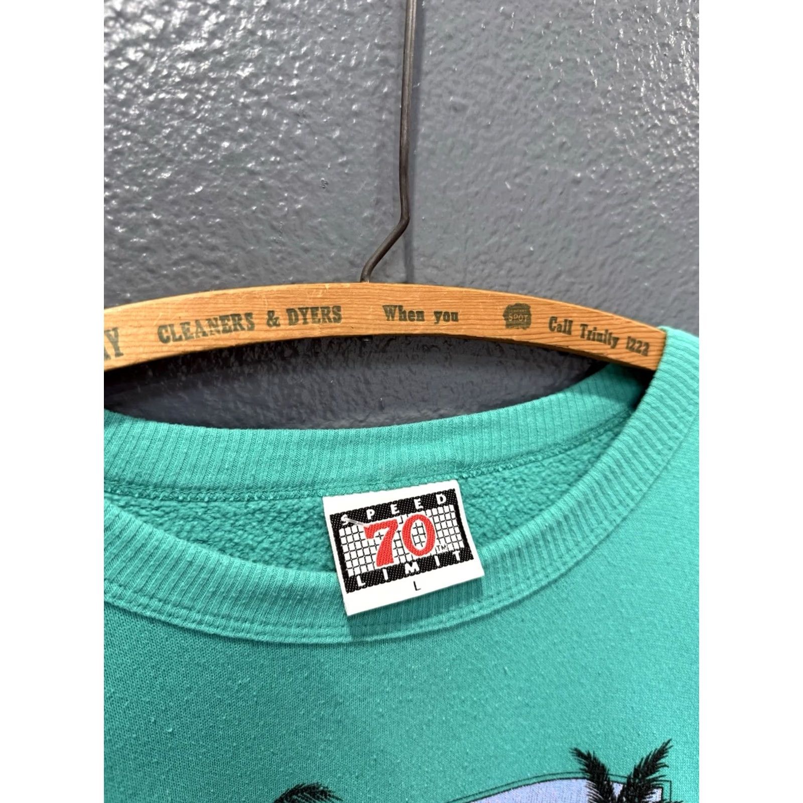 Vintage VINTAGE Speed Limit 70 Sweatshirt Classic Car Blue XL Mens 90s Pullover Shirt Size US XL / EU 56 / 4 - 2 Thumbnail