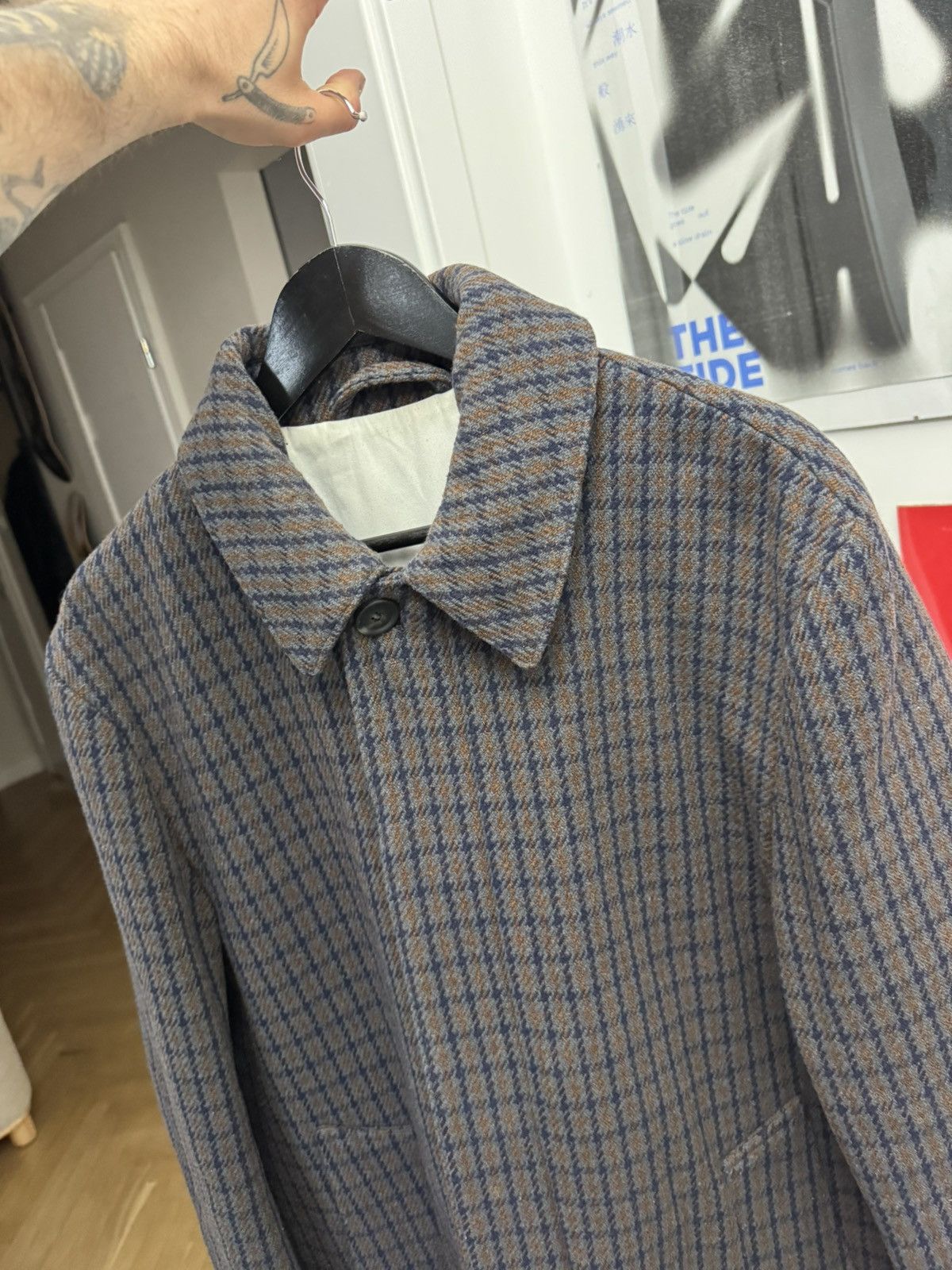 Acne Studios Acne Studios PAW17 Marc Check Heavy Wool Coat Jacket Rare Size US M / EU 48-50 / 2 - 4 Thumbnail