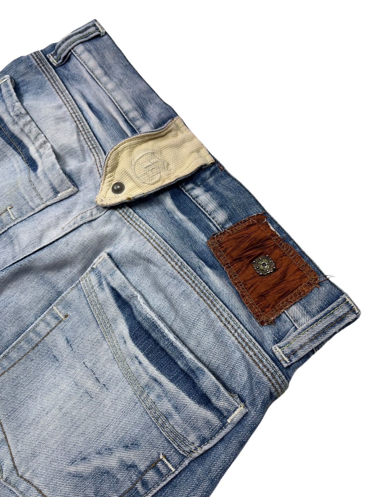 John Galliano × Vintage Vintage John Galliano Denim Shorts Distressed Style y2k Size US 29 - 9 Thumbnail