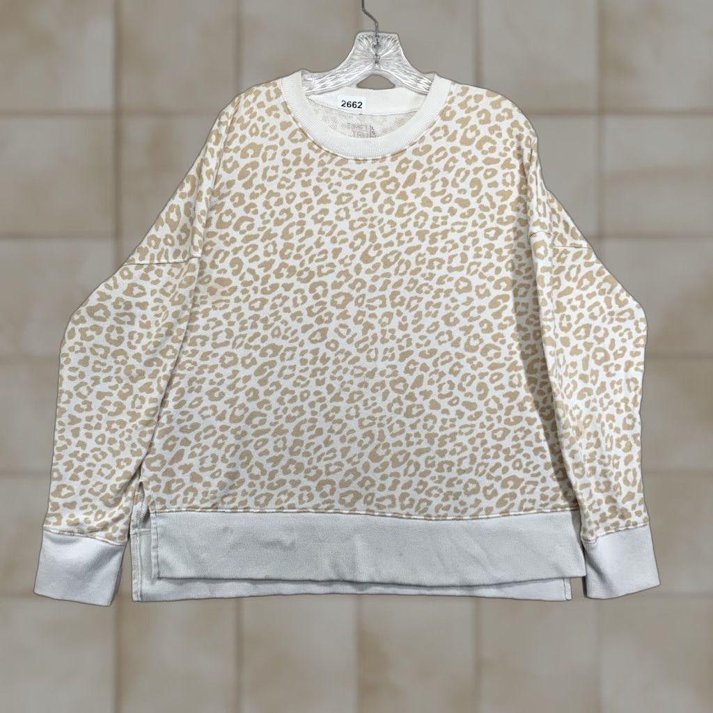 Vintage Time And Tru Leopard Crew Neck Sweater Women’s Size Large Size L / US 10 / IT 46 - 1 Thumbnail