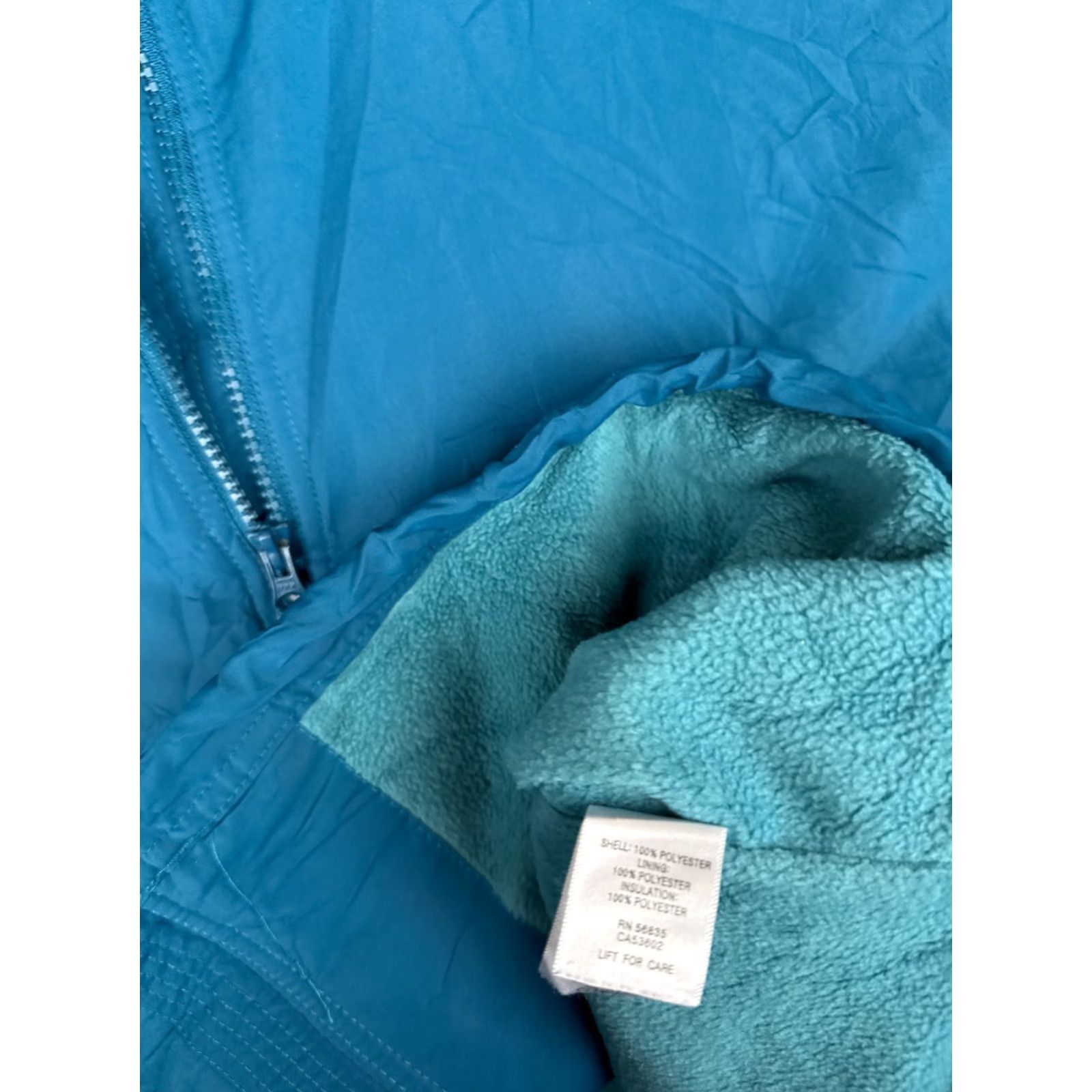 Vintage Cabelas Windbreaker Jacket Womens 2XL Blue Full Zip Fleece Lined Mock Neck Size 2XL Regular Fit Size XXL / US 16-18 / IT 52-54 - 7 Thumbnail