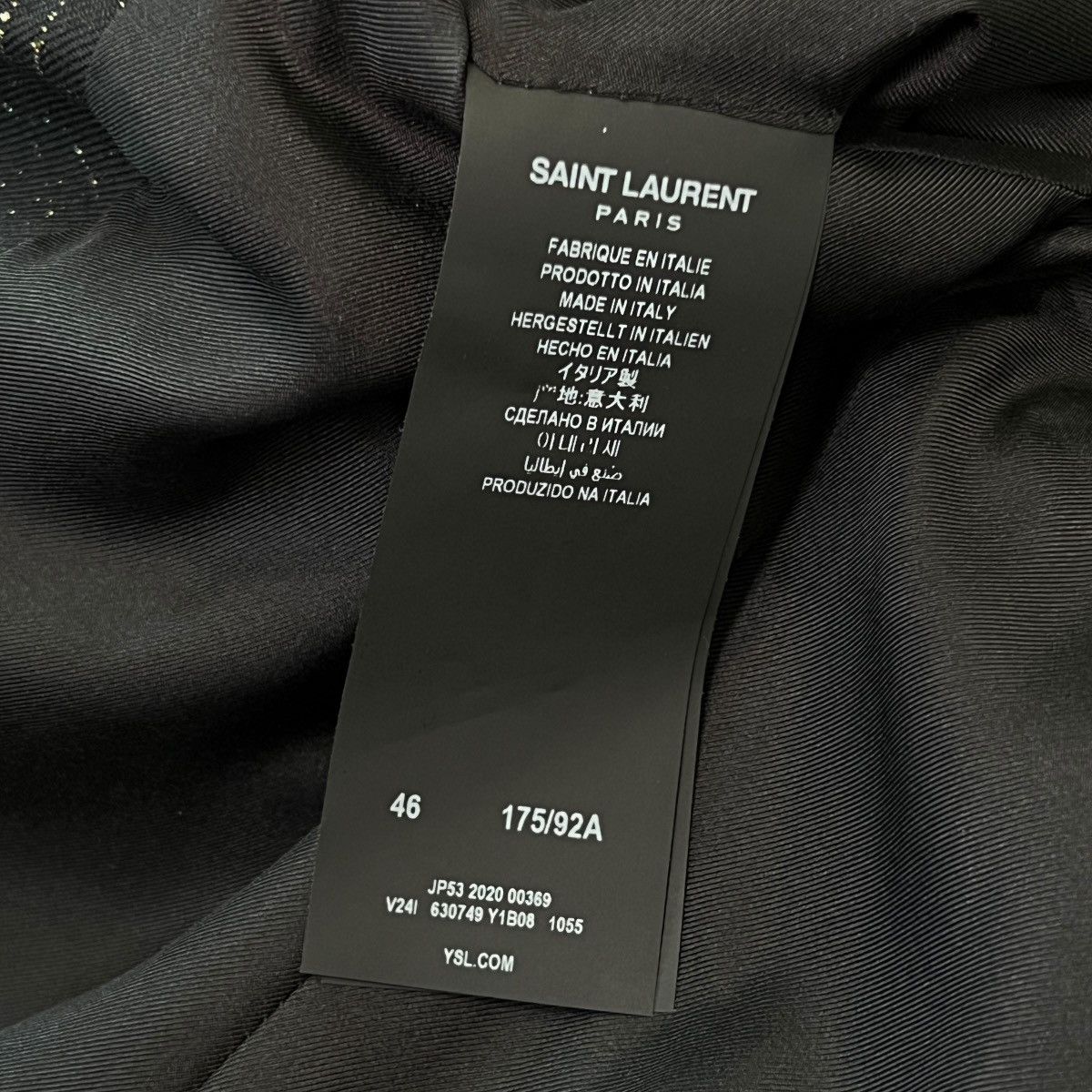 Saint Laurent Paris SAINT LAURENT PARIS 2021SS Gold Embroidered Tailored Jacket Size US S / EU 44-46 / 1 - 6 Thumbnail