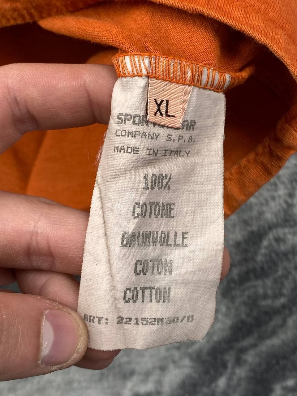 Stone Island Vintage Stone Island Marina 1995 T Shirt Men Size XL Orange Size US XL / EU 56 / 4 - 5 Thumbnail