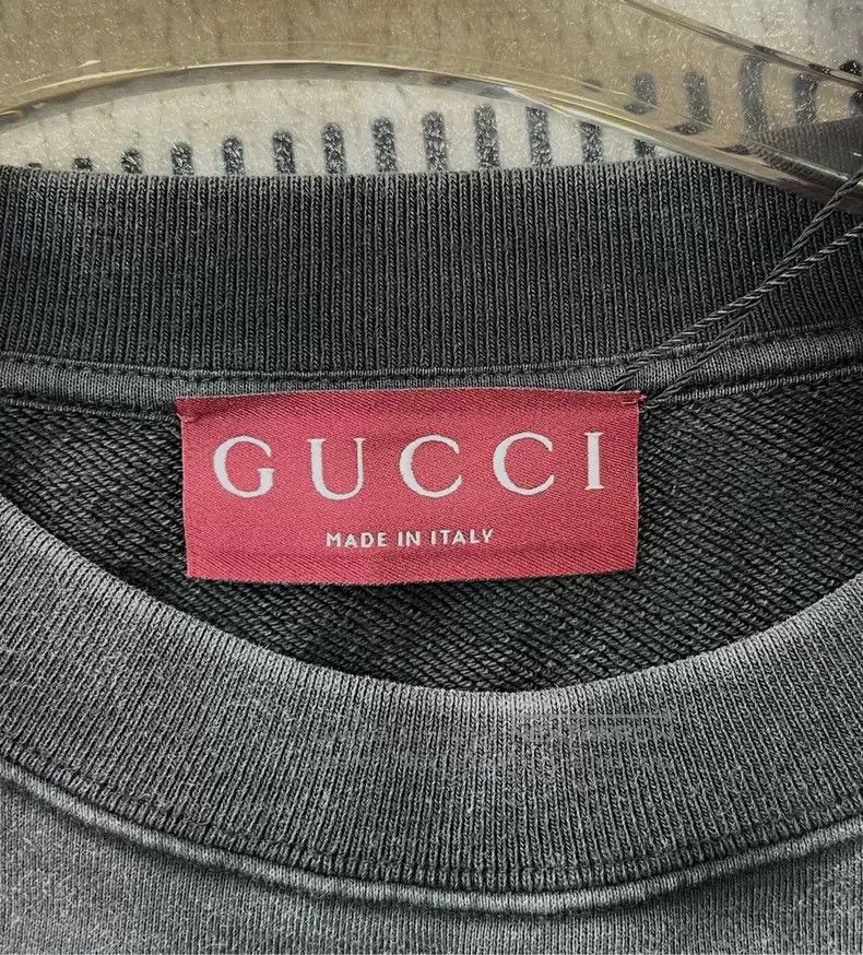 Gucci Gucci Grey embroidered letter logo sweatshirt Size US L / EU 52-54 / 3 - 4 Thumbnail