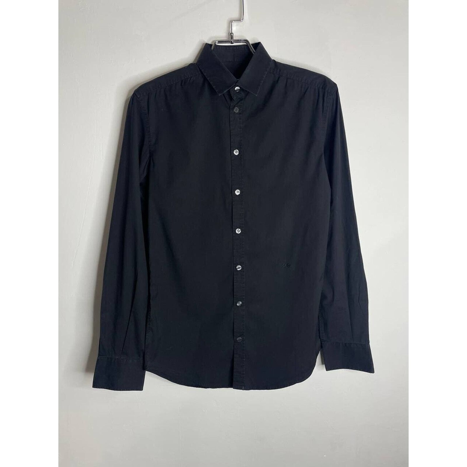 Dolce & Gabbana × Vintage Vintage D&G Black Dress Shirt Button-Up Long Sleeve S Size US S / EU 44-46 / 1 - 1 Thumbnail