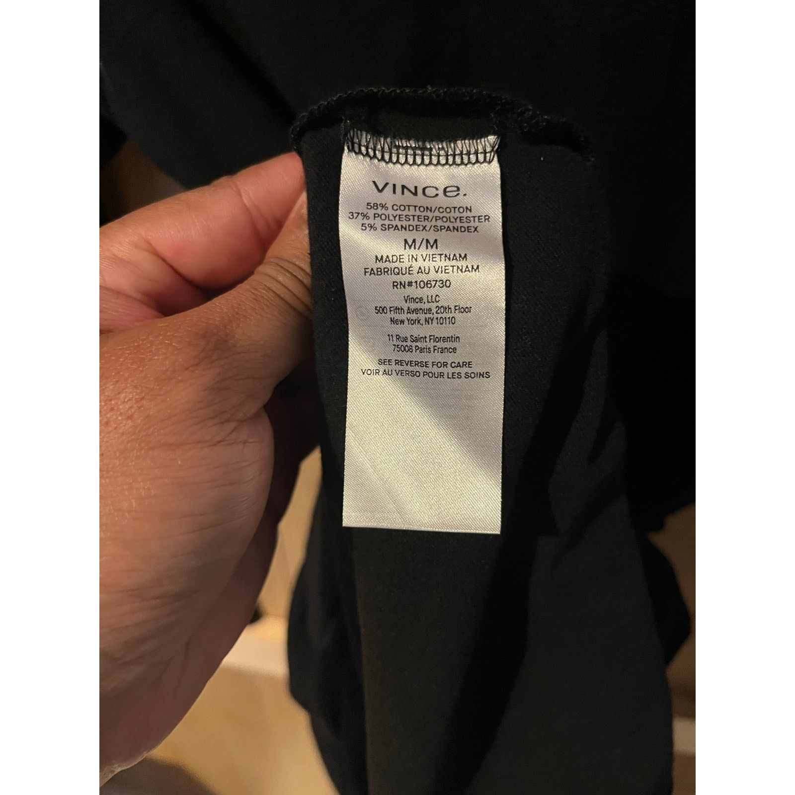 Vince Vince - Long Sleeve Mock Neck Knit Dress / M / Black / NWT Size M / US 6-8 / IT 42-44 - 7 Thumbnail