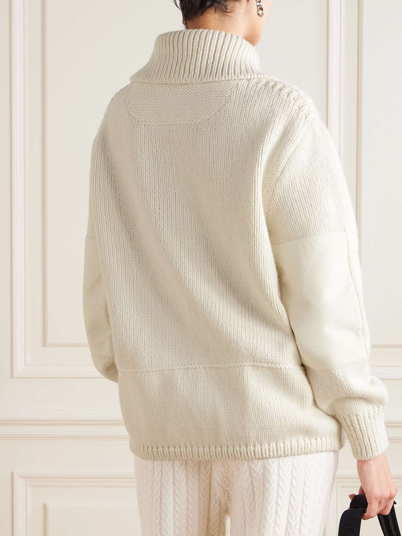 Loro Piana o1w1db10825 FAO6448 Alpe Di Mera Half-neck Sweater Off White Size M / US 6-8 / IT 42-44 - 2 Thumbnail