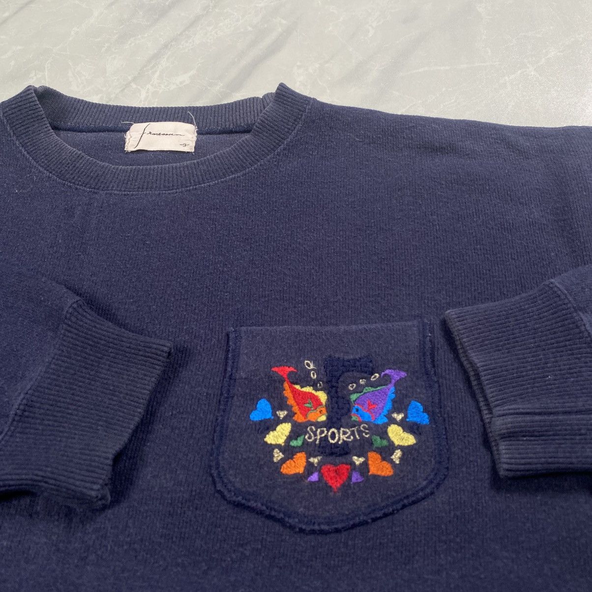 Japanese Brand Vintage 90s Froreson Japan Knit Boxy Crewneck Size L / US 10 / IT 46 - 4 Thumbnail